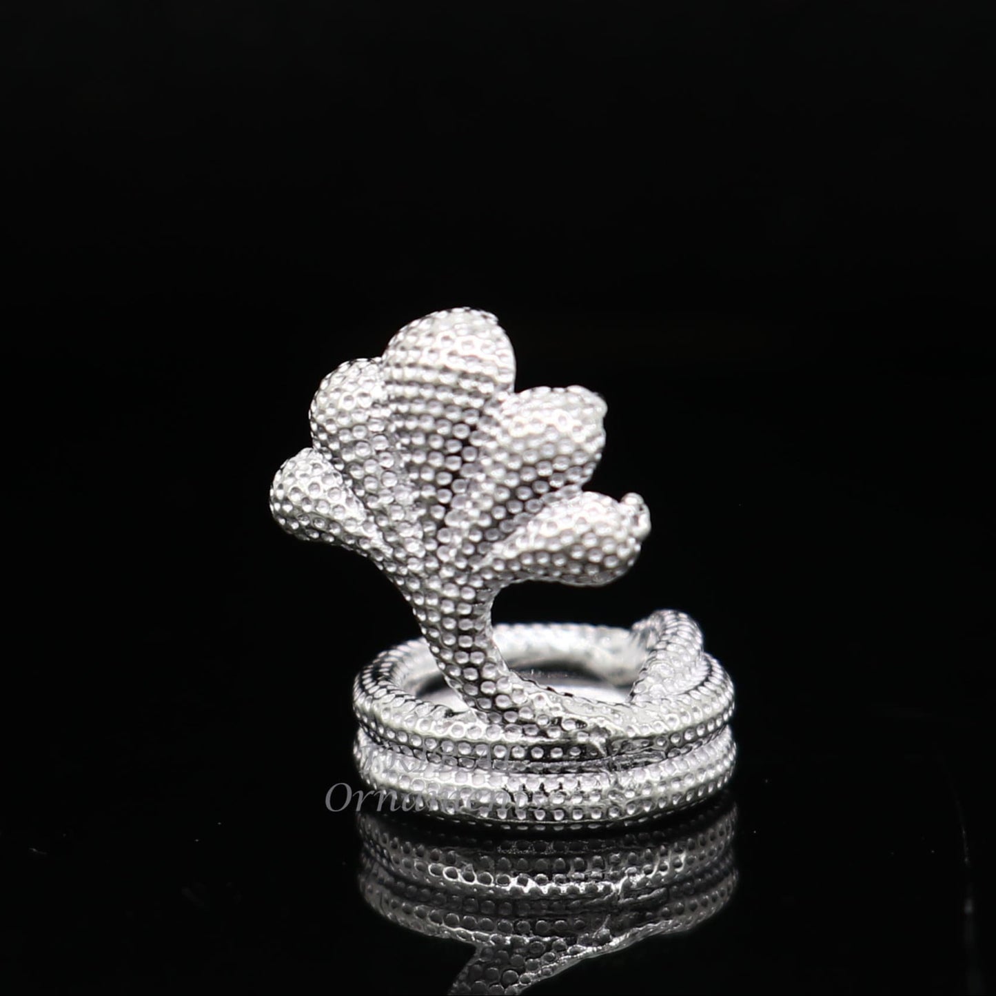 925 sterling silver solid divine panchmukhi Sheshnag, wonderful shiva snake amazing puja articles or utensils for home or temple art567 - TRIBAL ORNAMENTS