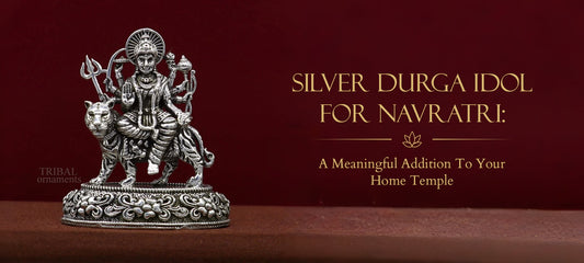 Silver Durga Idol for Navratri: A Meaningful Addition to Your Home Temple