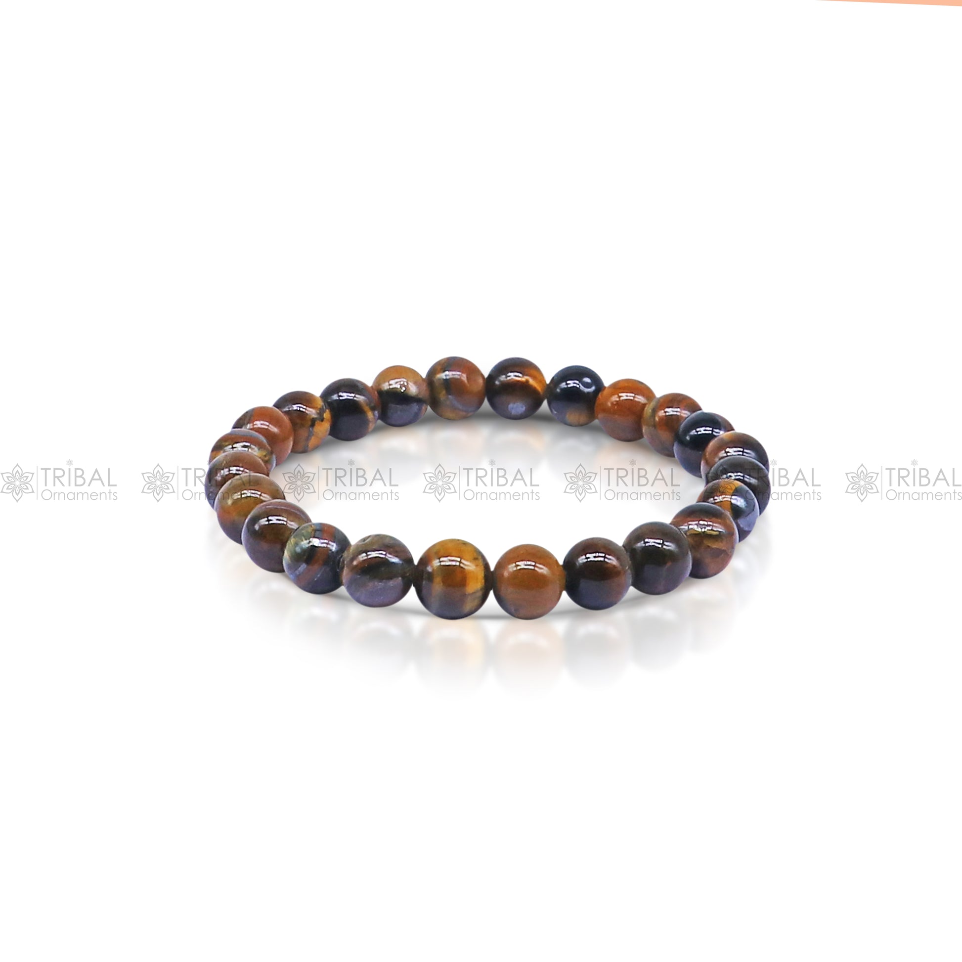 “Brown Tiger Eye Bracelet: Strength and Confidence” stnbe101 - TRIBAL ORNAMENTS