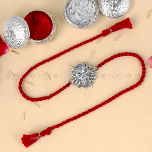 925 sterling silver lion face design pendant Rakshabandhan festival rk376 - TRIBAL ORNAMENTS