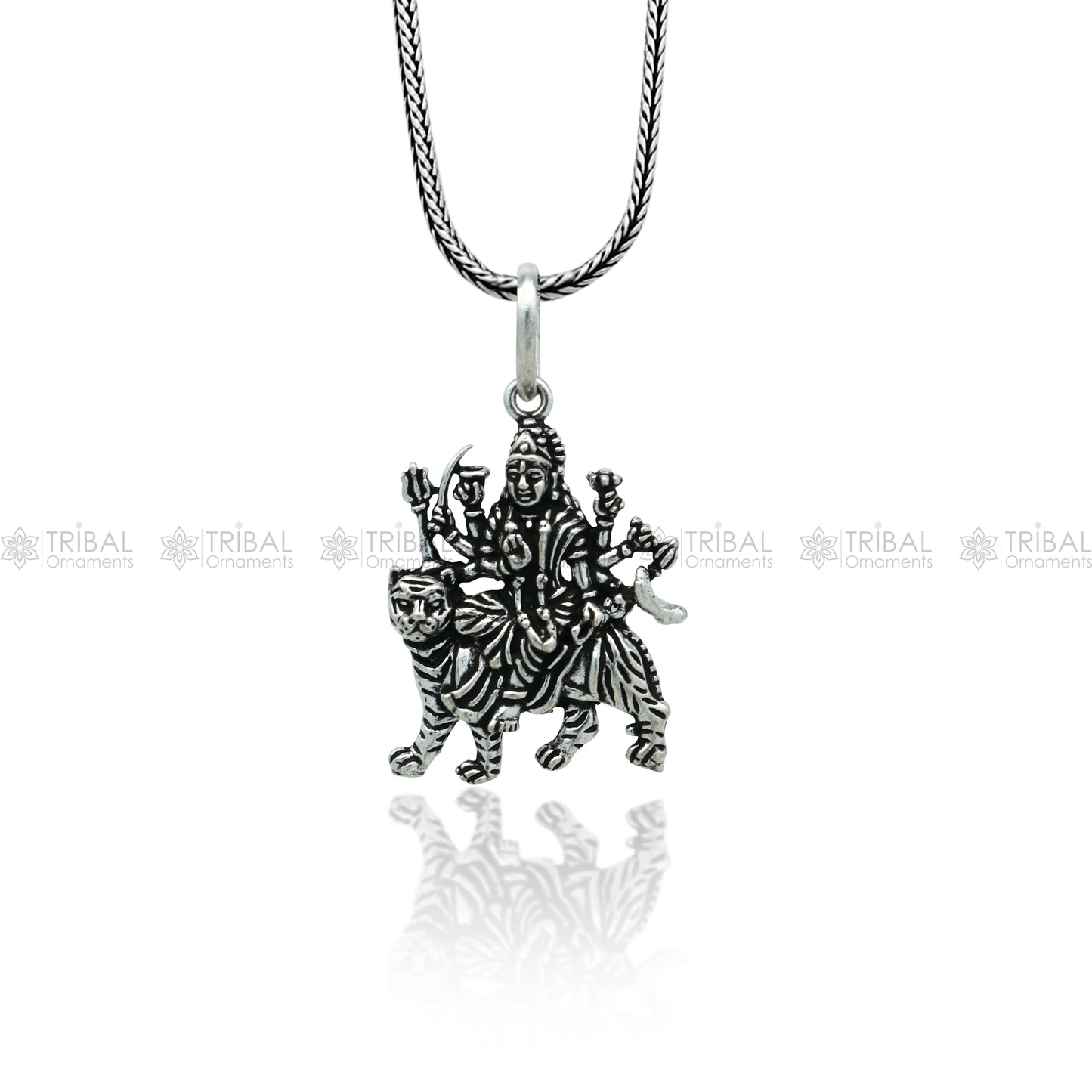 925 sterling silver handmade Lord Durga  maa design stylish pendant nsp991