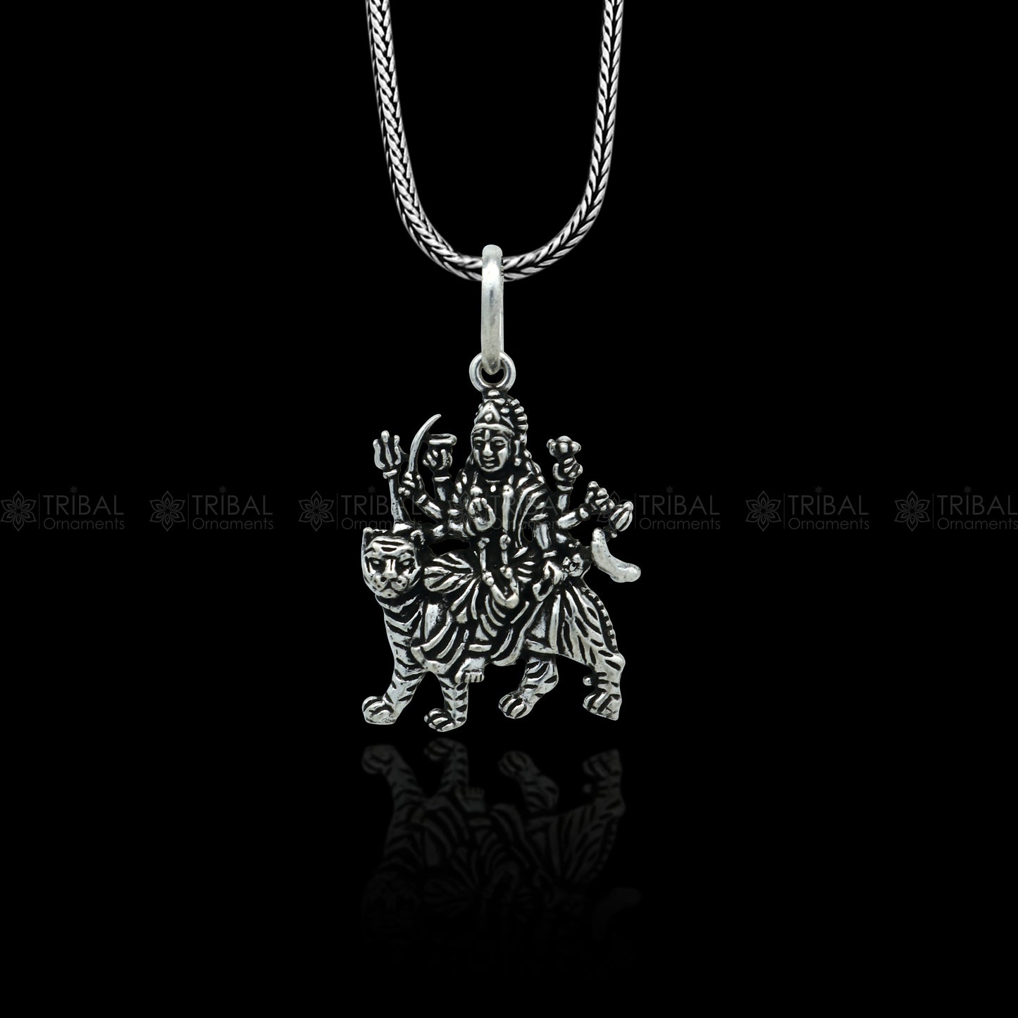 925 sterling silver handmade Lord Durga  maa design stylish pendant nsp991