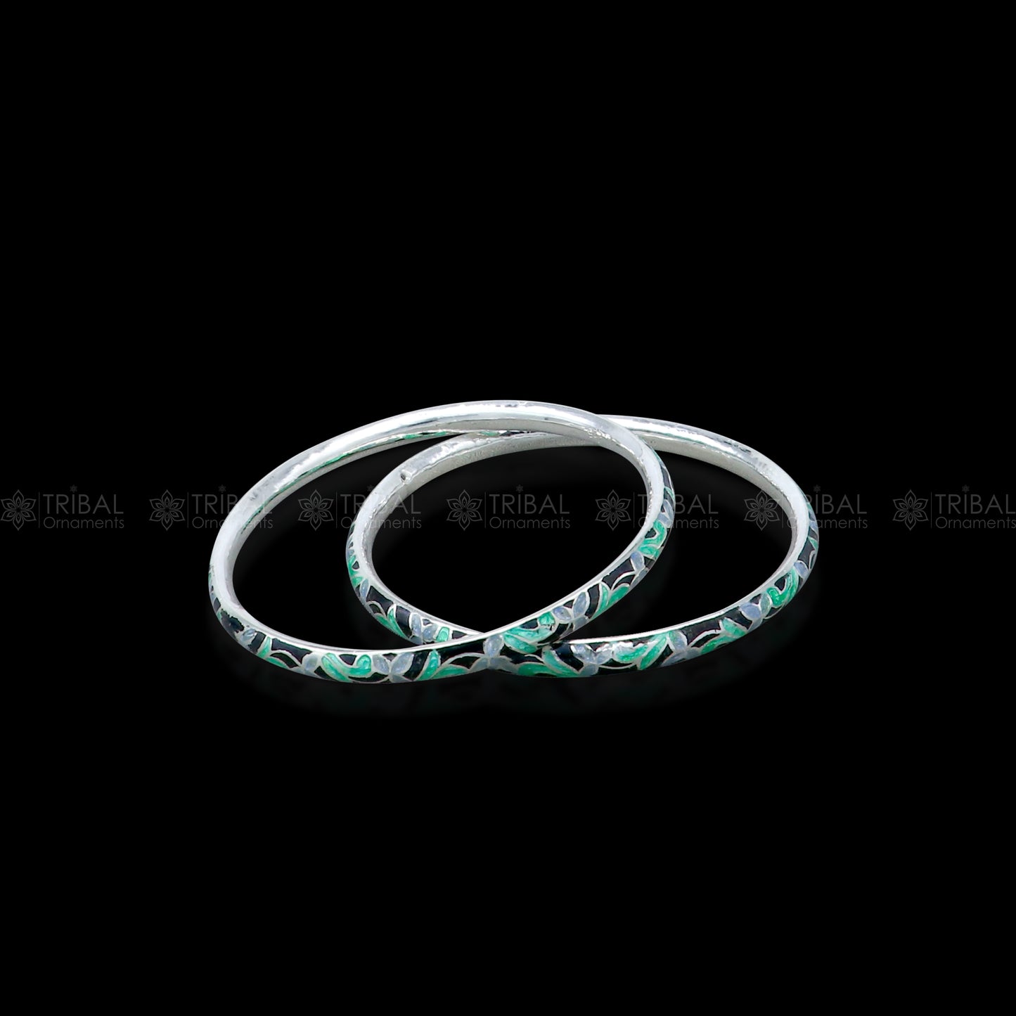 925 sterling meenakari  work designer bangle bracelet pure silver gifting jewelry, brides made bangles ba436