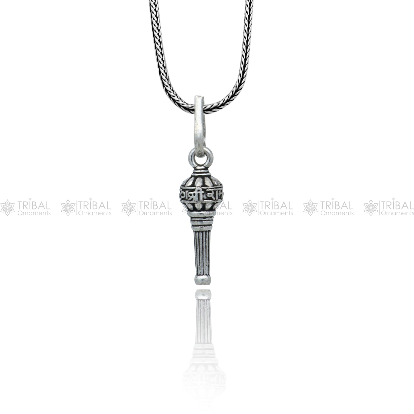 925 sterling silver  handmade Lord hanuman mace gota/gada sakha design stylish pendant nsp994