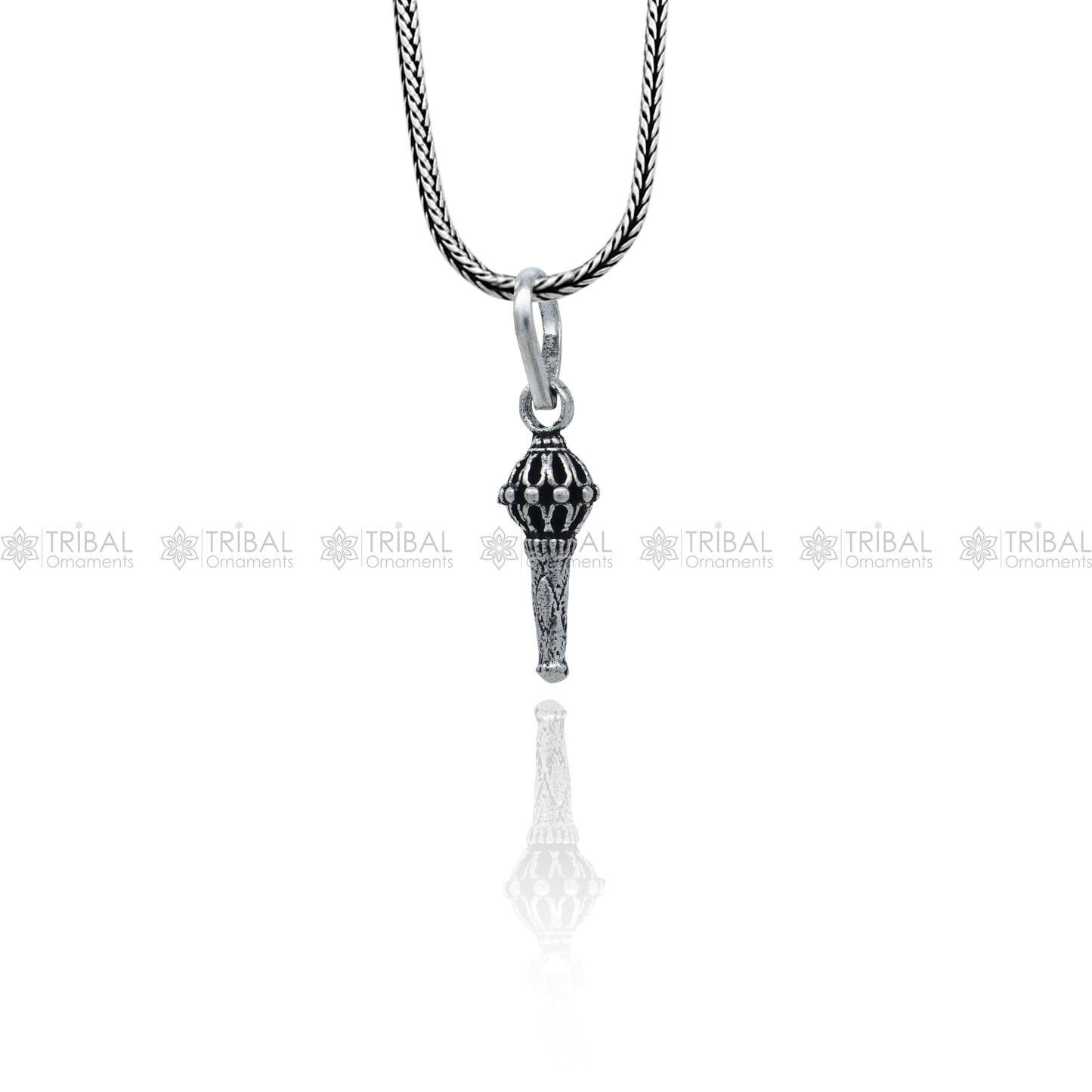 925 sterling silver  handmade Lord hanuman mace bgota/gada sakha design stylish pendant nsp995