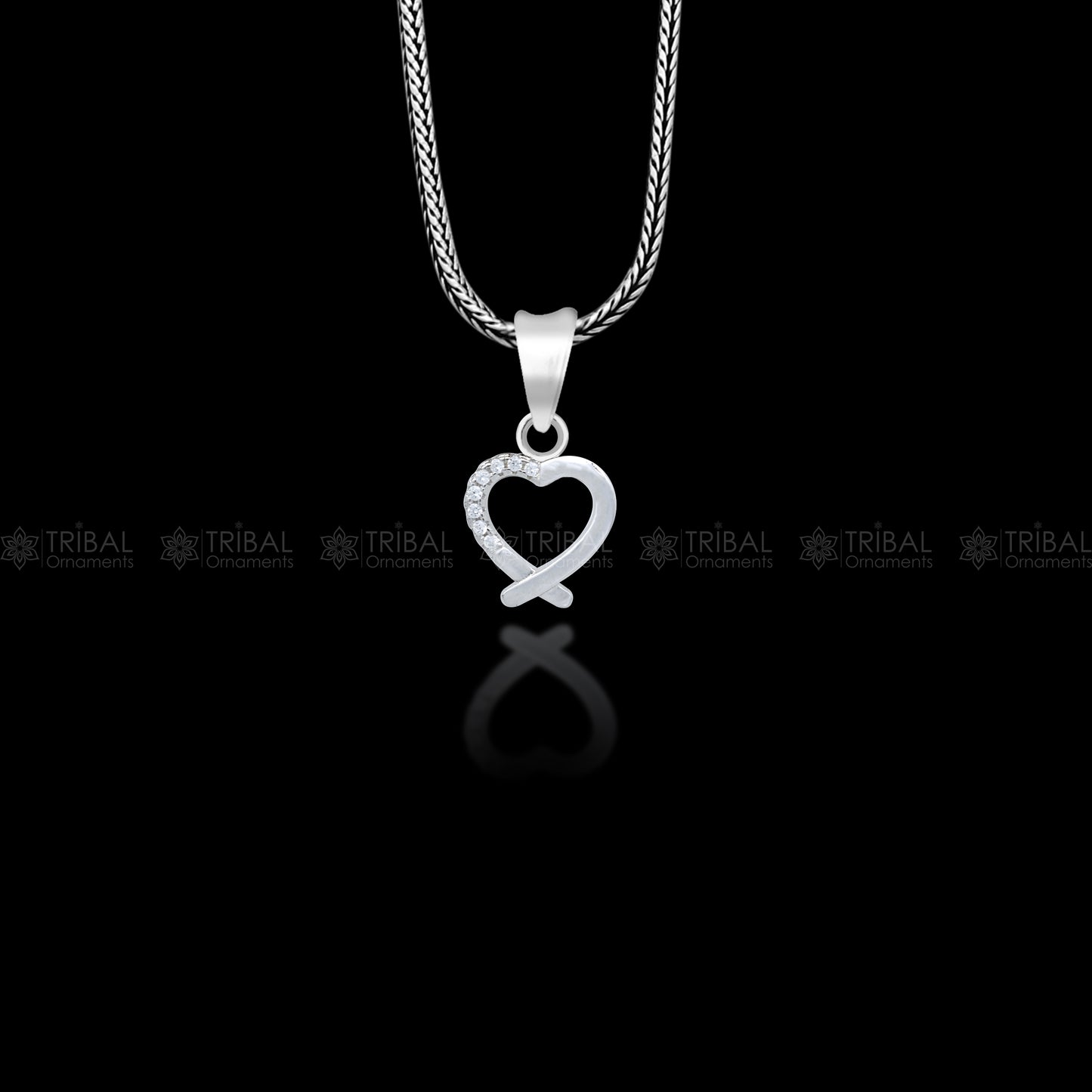 925 Sterling silver handmade heart design pendant nsp925