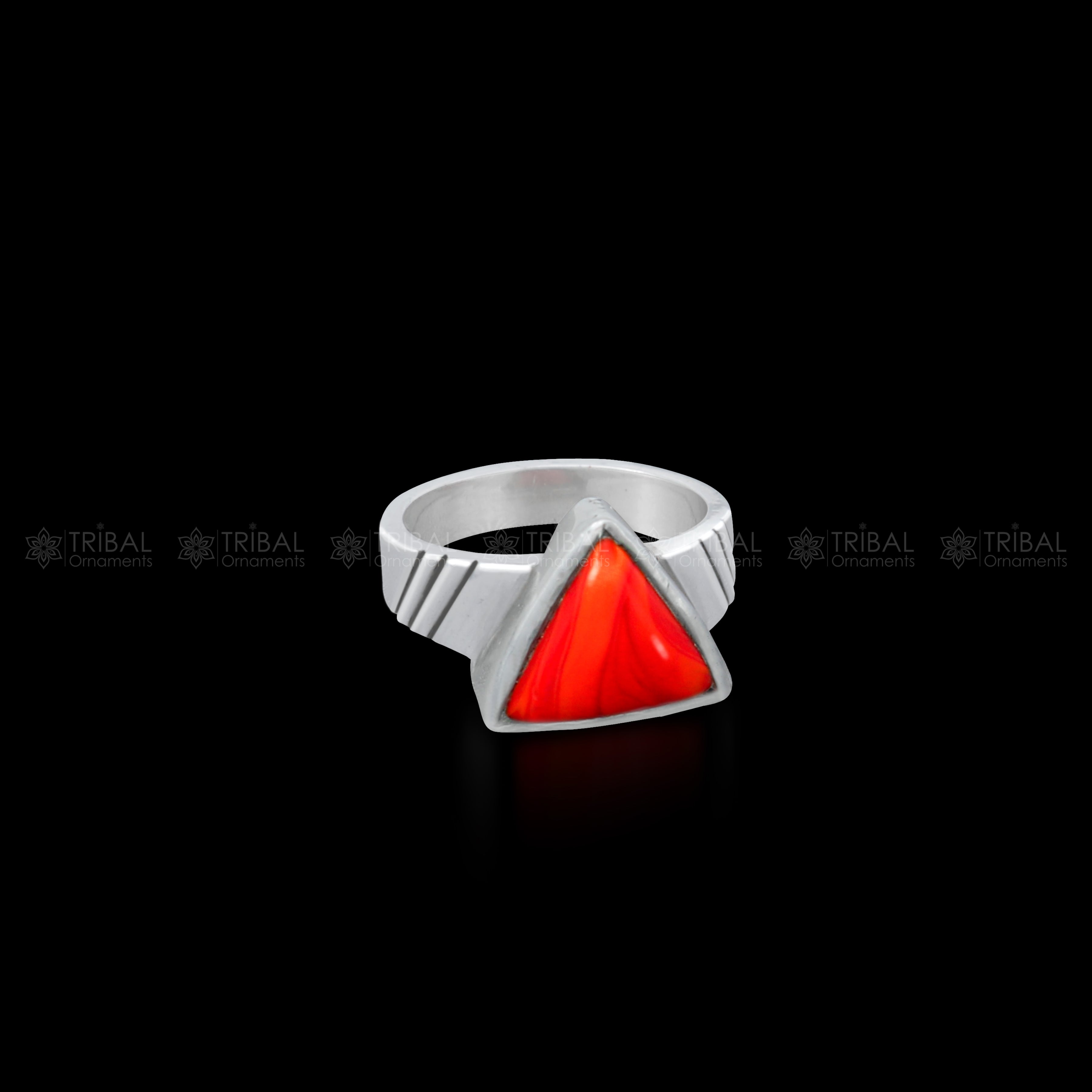 SILVER925 RED STONE TRIBAL RING/シルバー/リング SILVER925 RED STONE TRIBAL DESIGN RING/シルバー/リング