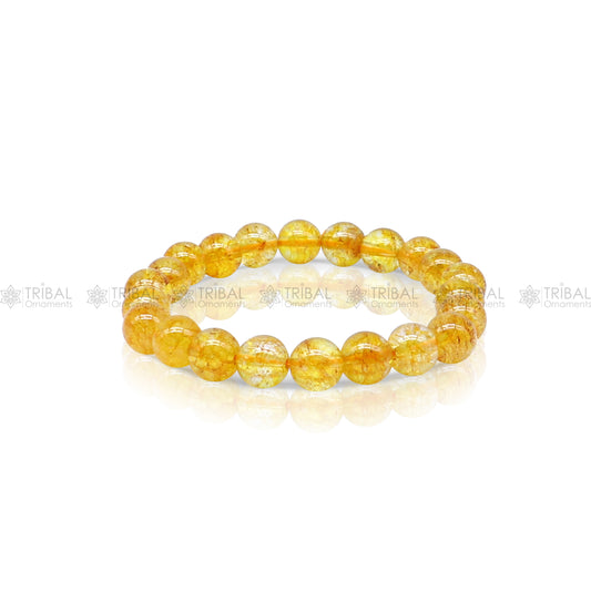 Brighten your day with our Citrine Crystal Bracelet stnbr108 - TRIBAL ORNAMENTS