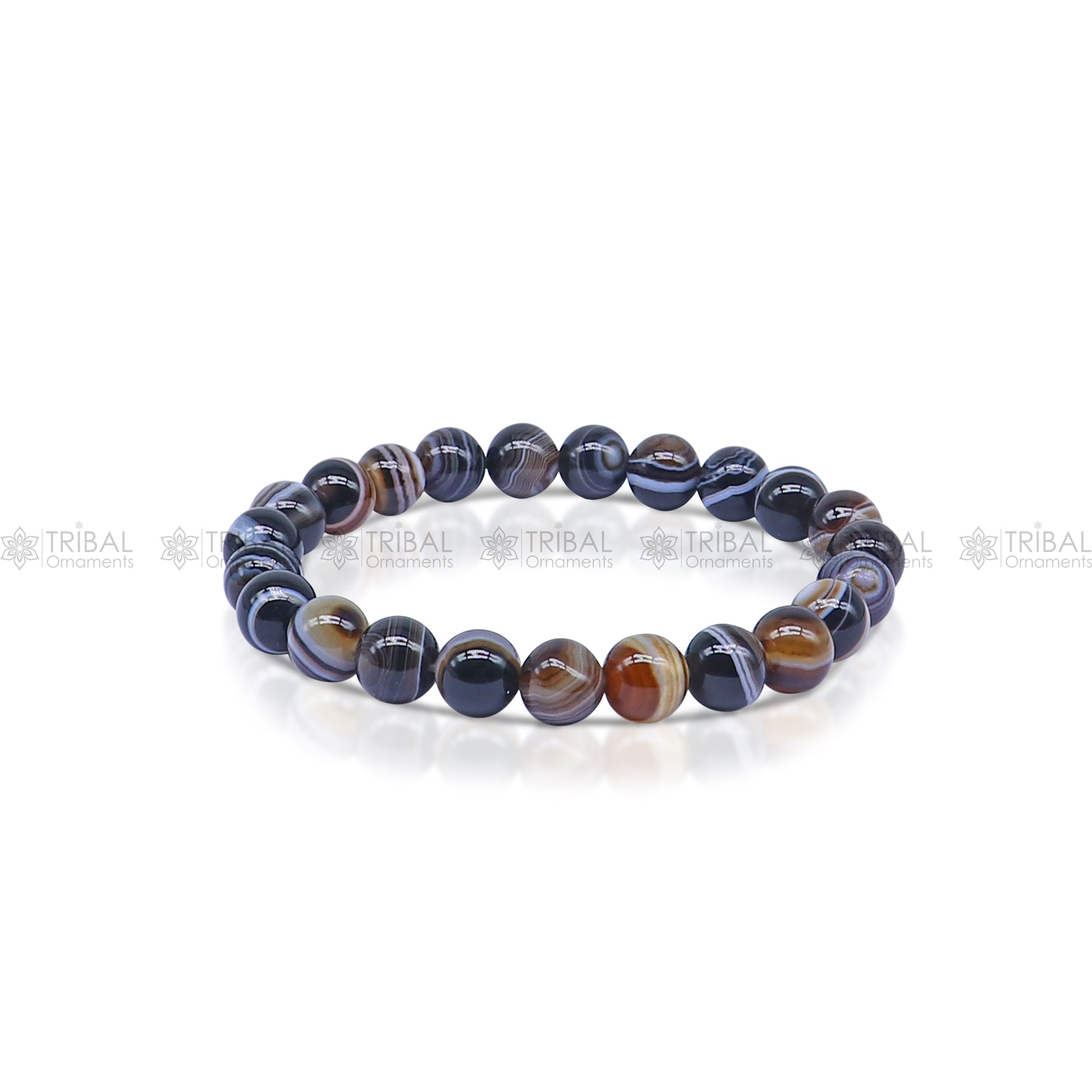 Sulemani Hakik beads, this bracelet promotes protection, emotional balance, and clarity stnbr109 - TRIBAL ORNAMENTS