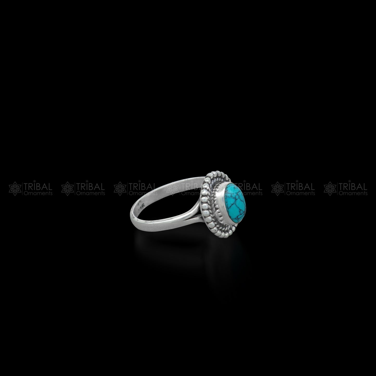 925 sterling silver turquoise stone ring Jewelry sr727