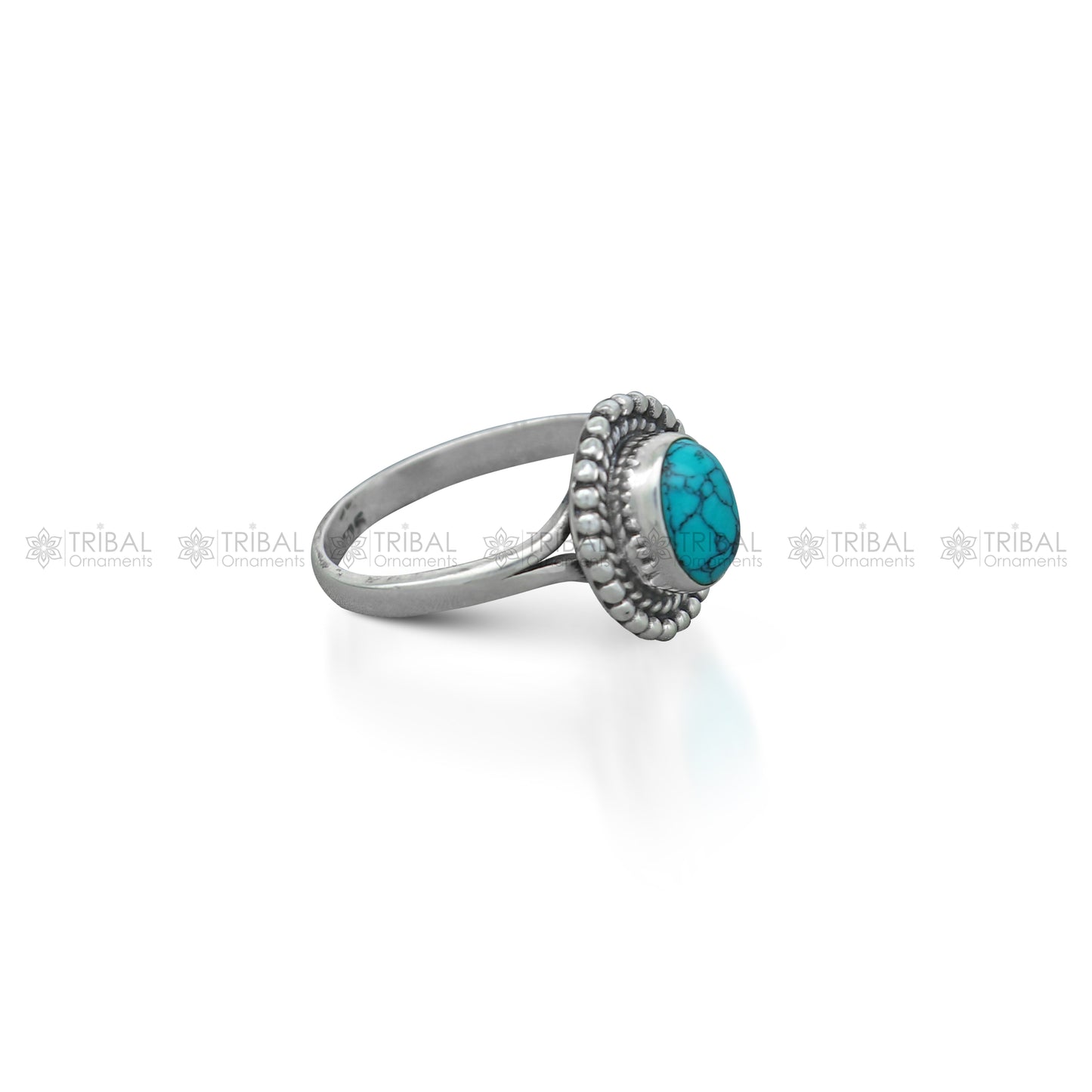 925 sterling silver turquoise stone ring Jewelry sr727