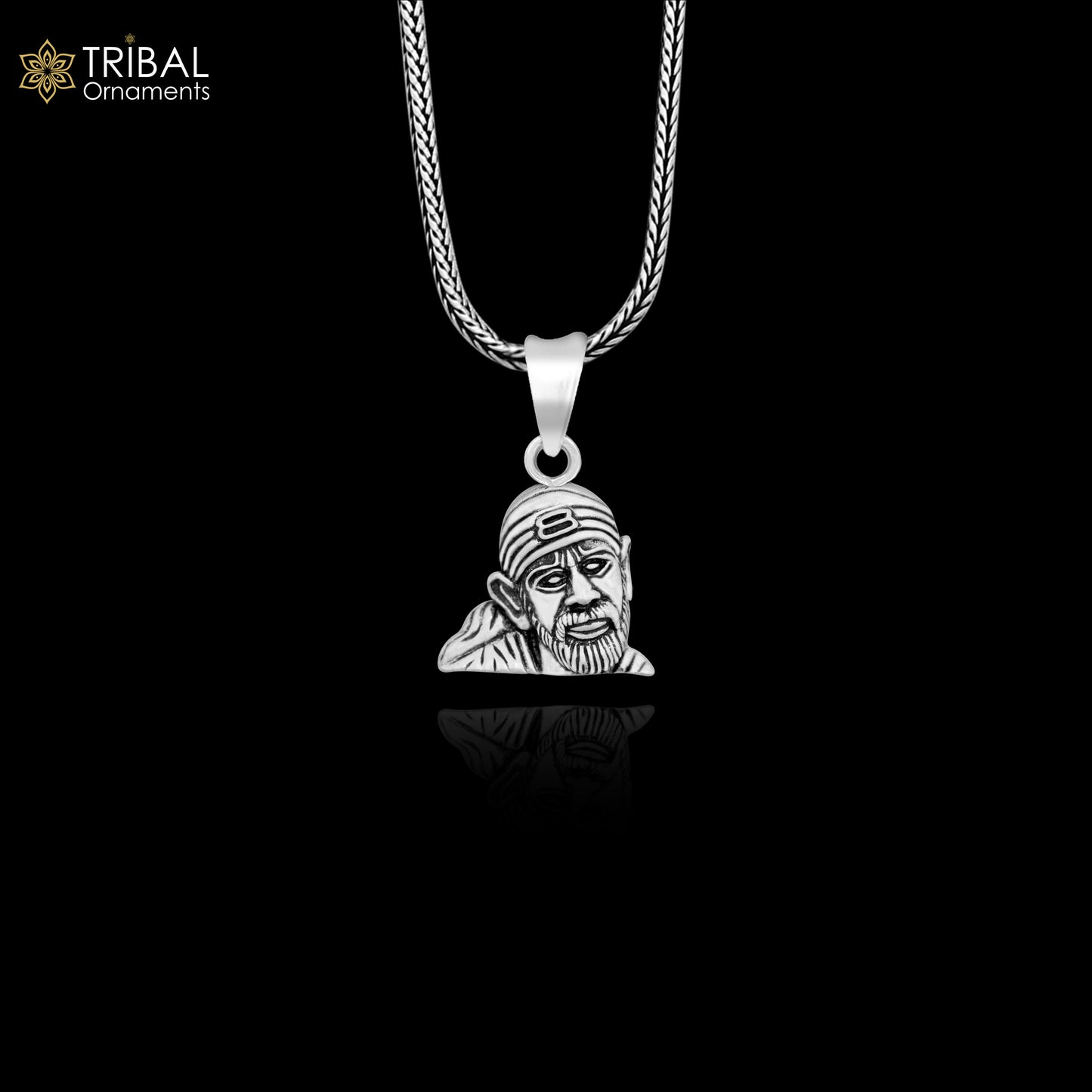 Idol Sai Baba pendant 925 sterling silver handmade amazing stylish unisex pendant locket personalized jewelry tribal jewelry ssp901