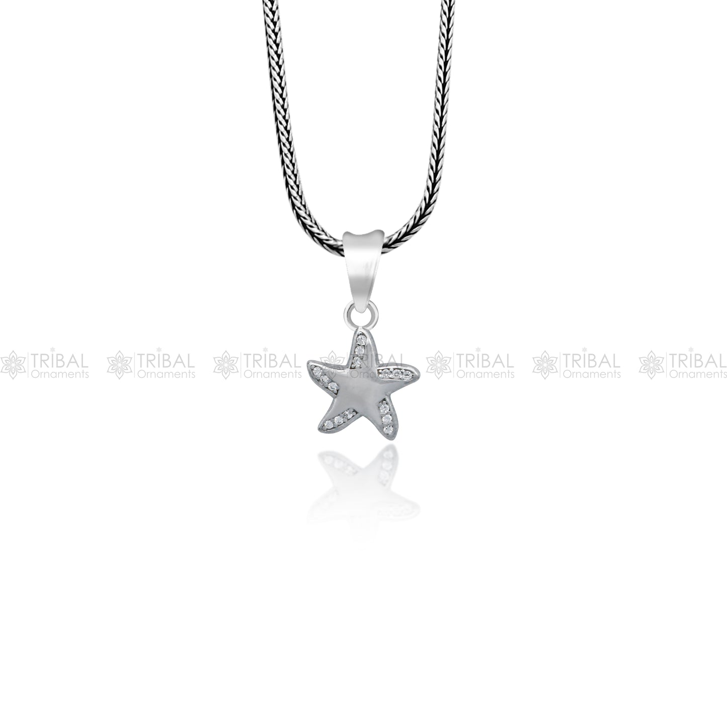 925 Sterling silver unique star design pendant nsp932