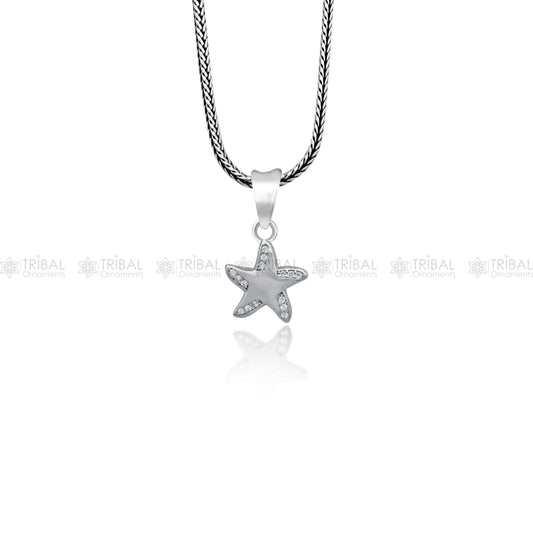 925 Sterling silver unique star design pendant nsp932