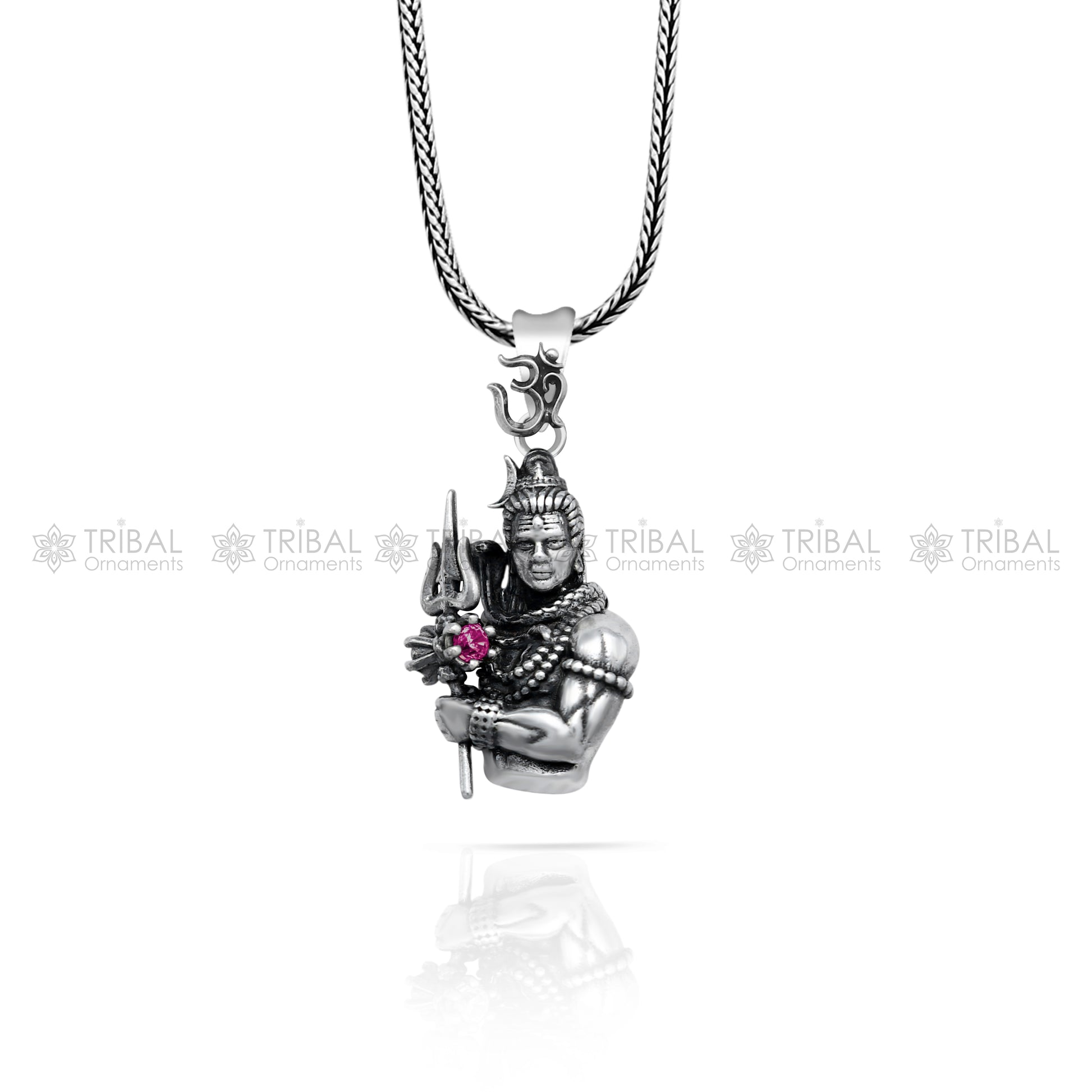 925 Sterling silver handmade lord maha deva pendant,nsp853 - TRIBAL ORNAMENTS