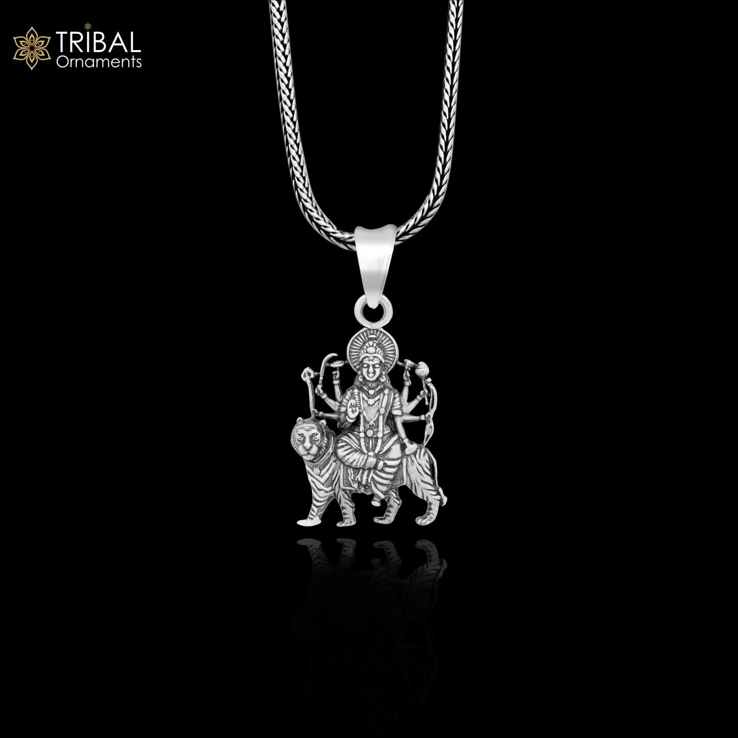 925 sterling silver blessing Goddess bhawani/ Durga maa pendant, amazing divine pendant locket goddess tribal jewelry nsp803