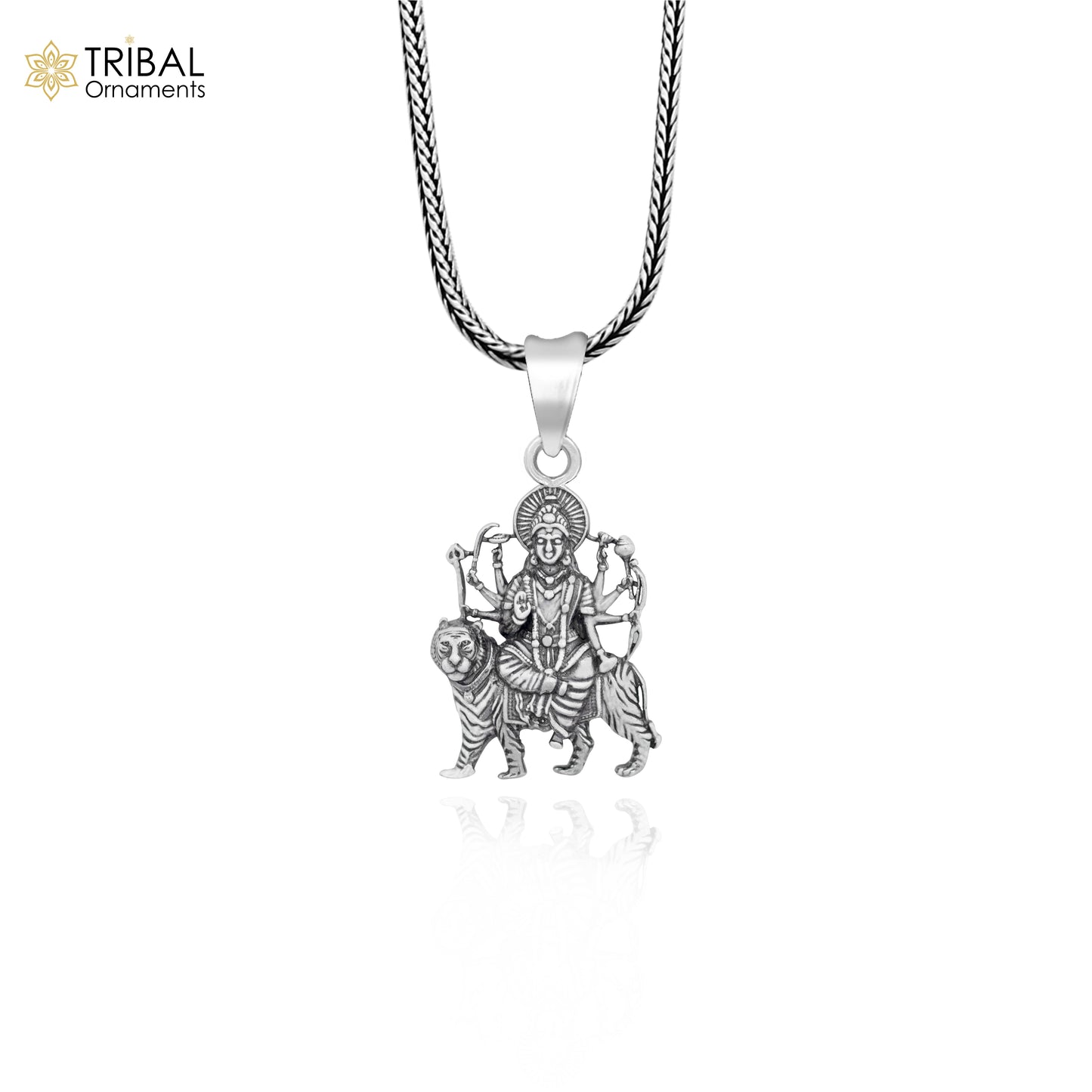 Divine 925 sterling silver blessing Goddess bhawani/ Durga mataji pendant, amazing unisex pendant locket goddess tribal jewelry ssp899