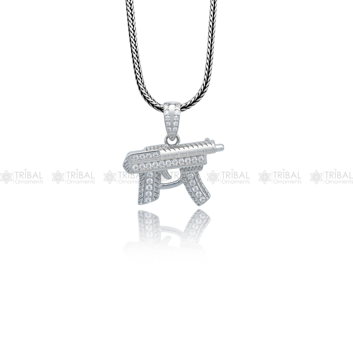 925 Sterling silver  Gun pendant nsp959