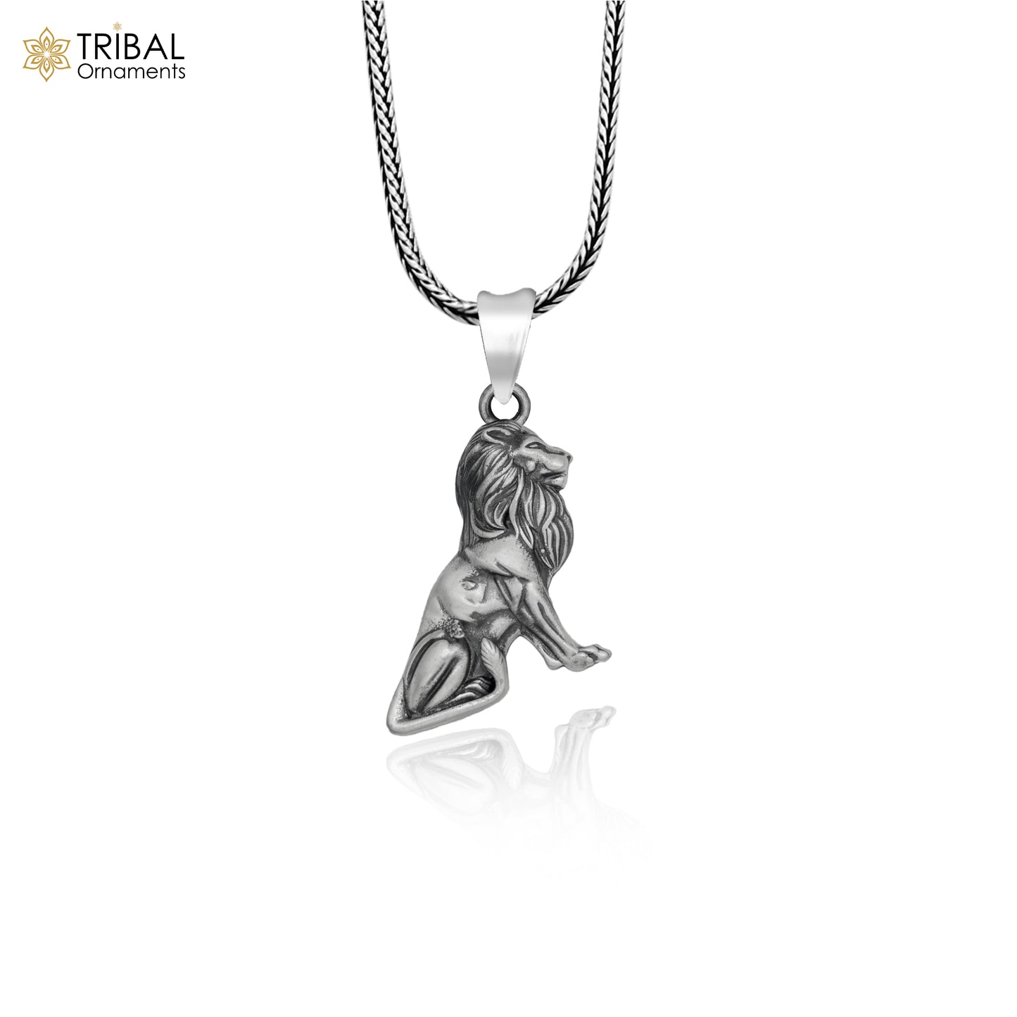 925 sterling silver the lion king Pendant with chain tribal jewellery nsp1026