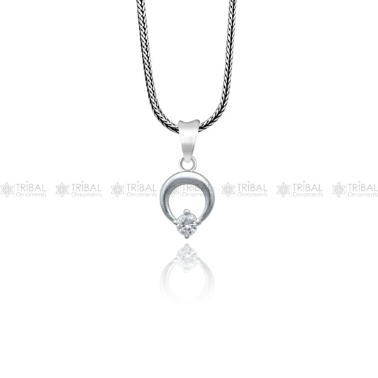 925 Sterling silver  antique design diamond pendant nsp939