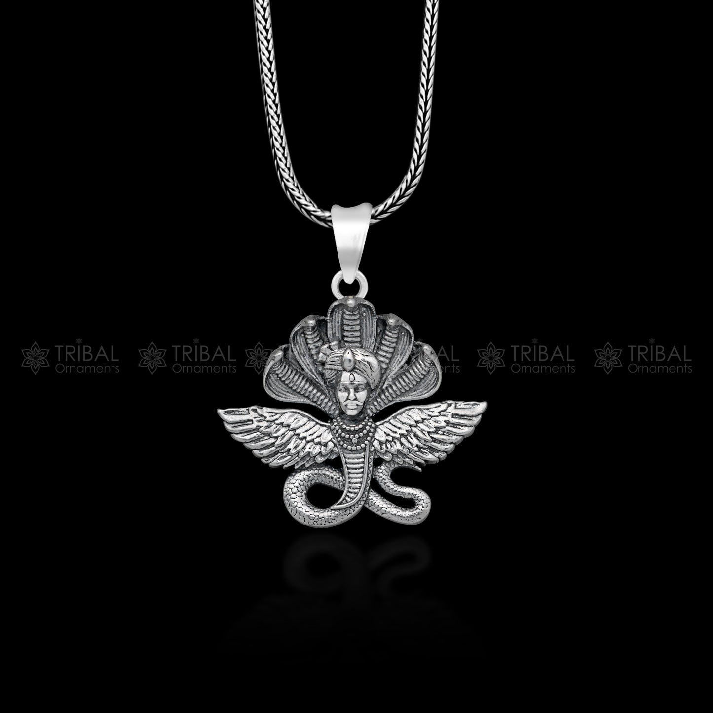 925 Sterling silver handmade lord Kalla ji pendant,deity snake pendant nsp852