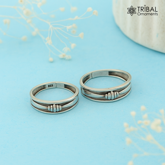 92.5 sterling silver handmade stunning vintage design Adjustable toe ring ethnic tribal belly dance jewelry india YTR01