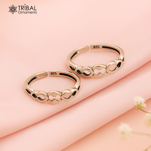 Unique design handcrafted 925 solid sterling silver toe ring, best brides personalized jewelry, wedding ethnic jewelry ytr21