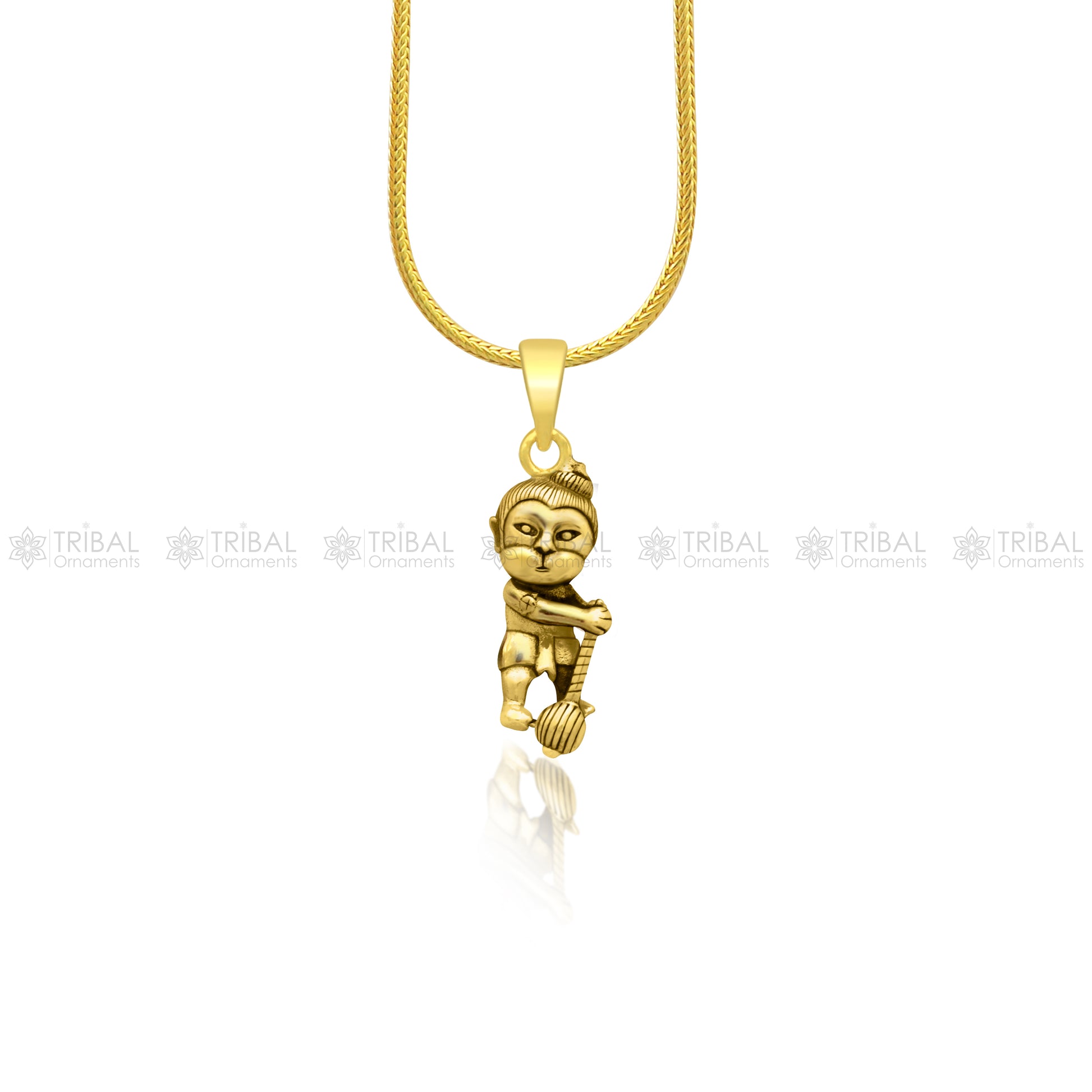 925 sterling silver or gold polished handmade Lord bal hanuman design stylish pendant nsp887 - TRIBAL ORNAMENTS