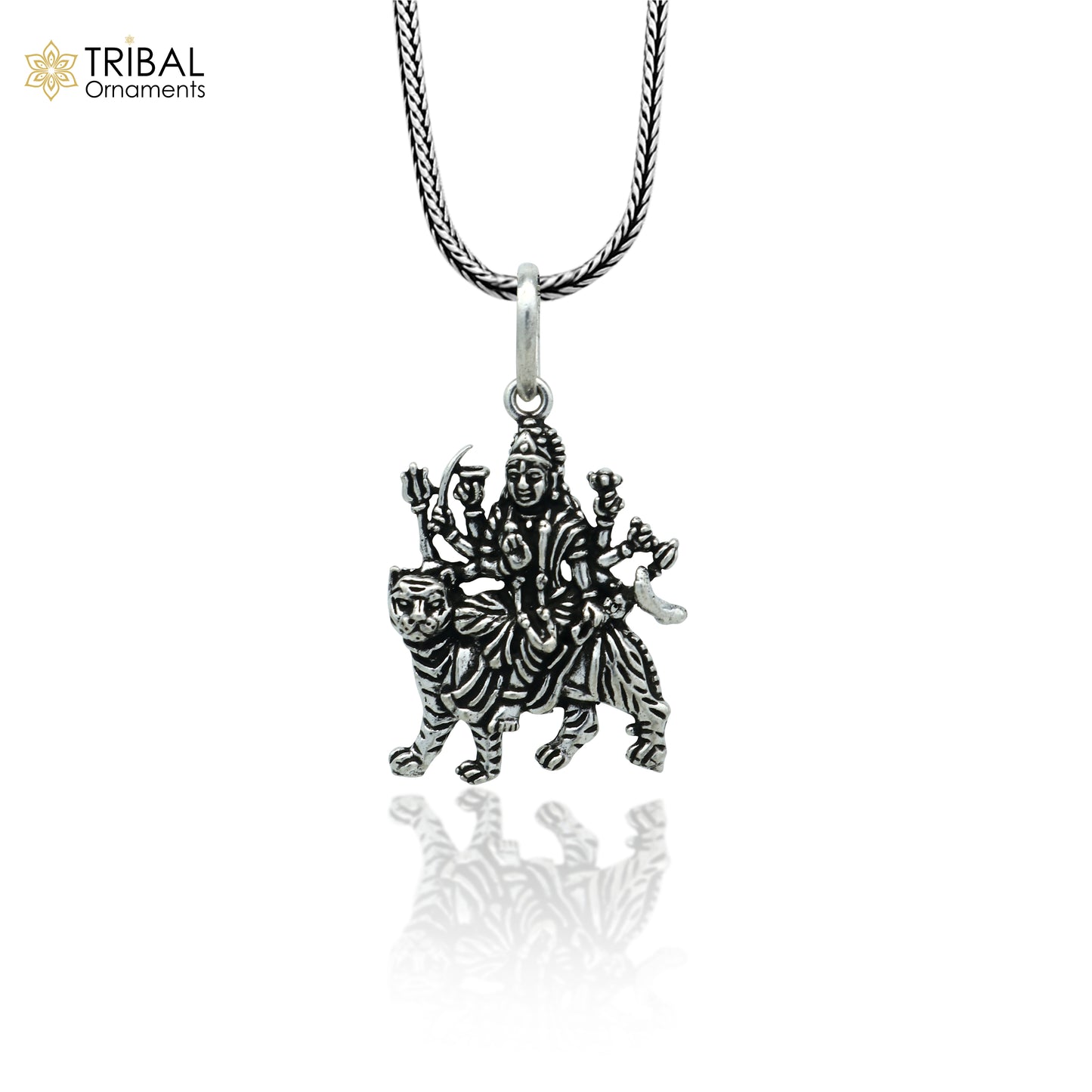 925 sterling silver handmade Lord Durga  maa design stylish pendant nsp991