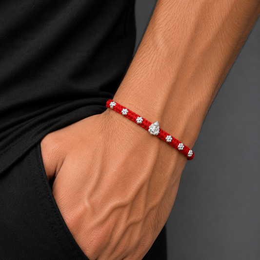 925 sterling silver Lord ganesha thread rakhi bracelet rk383