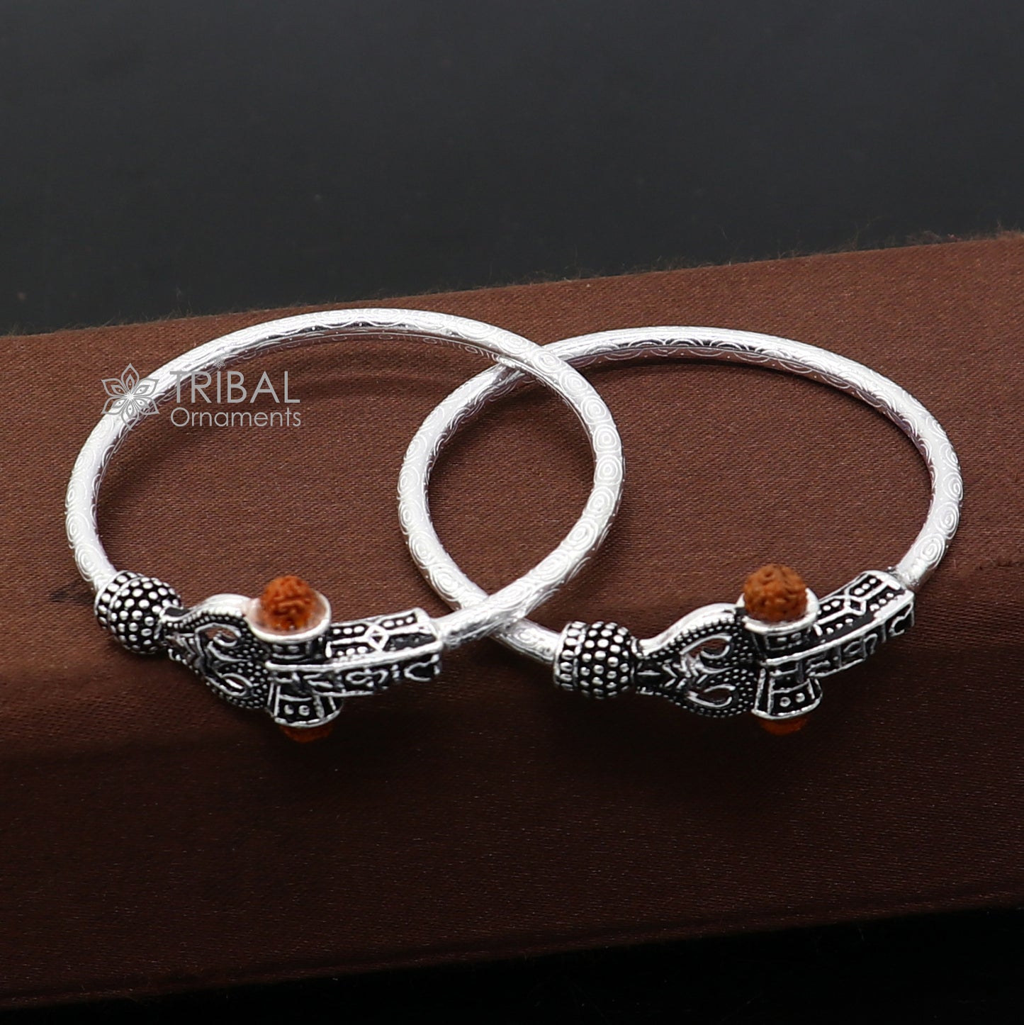 925 Sterling silver lord shiva bangle for kids "MAHAKAL" bangle kada nbbk bbk212