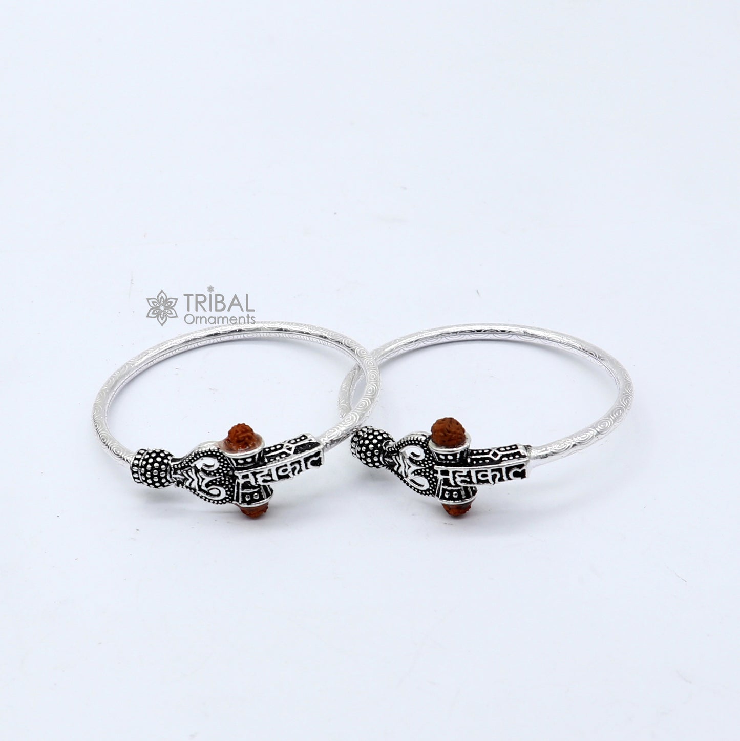 925 Sterling silver lord shiva bangle for kids "MAHAKAL" bangle kada nbbk bbk212