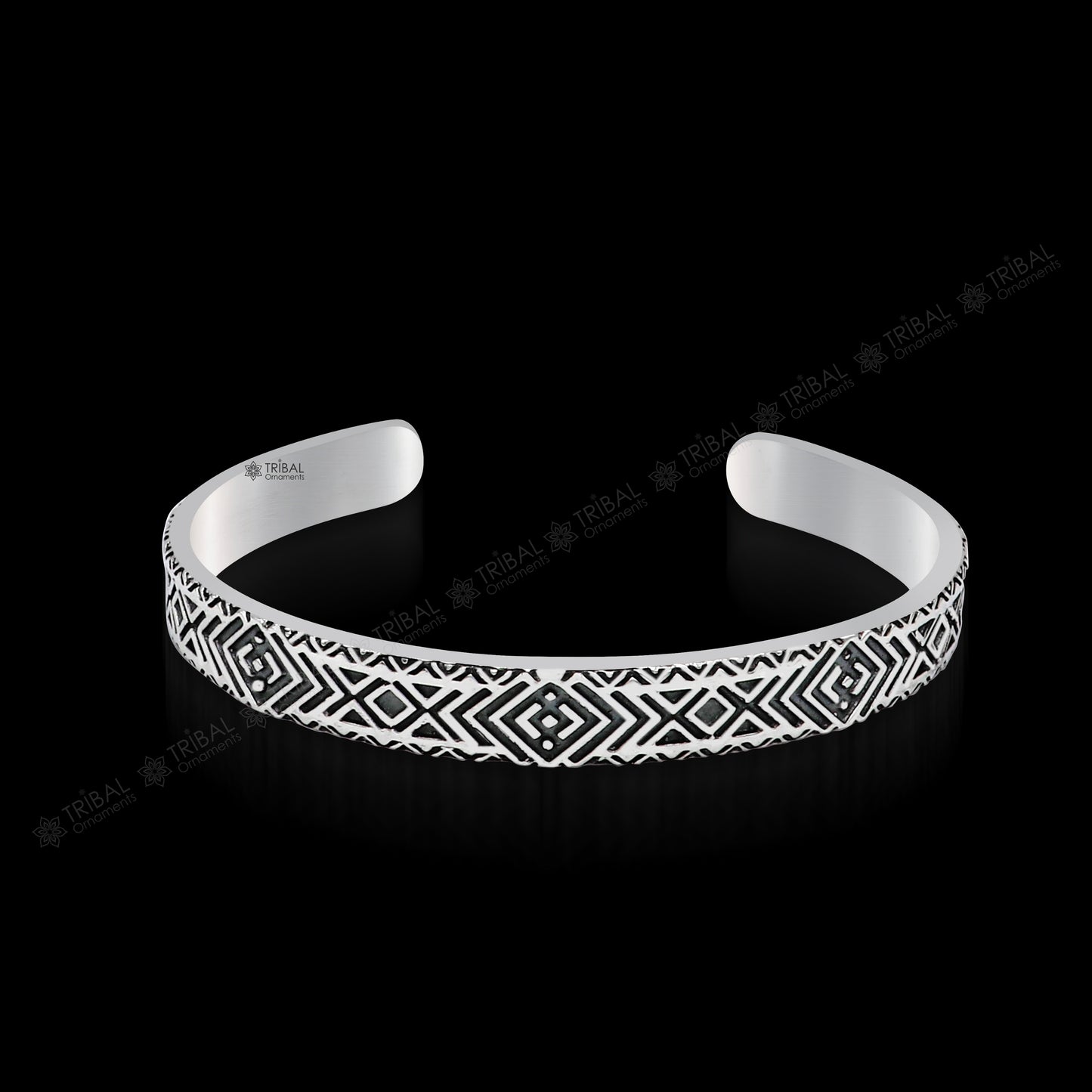 925 sterling silver handcrafted  vintage style amazing cuff bangle kada bracelet, best gift for men's and girl's, adjustable kada cuff115