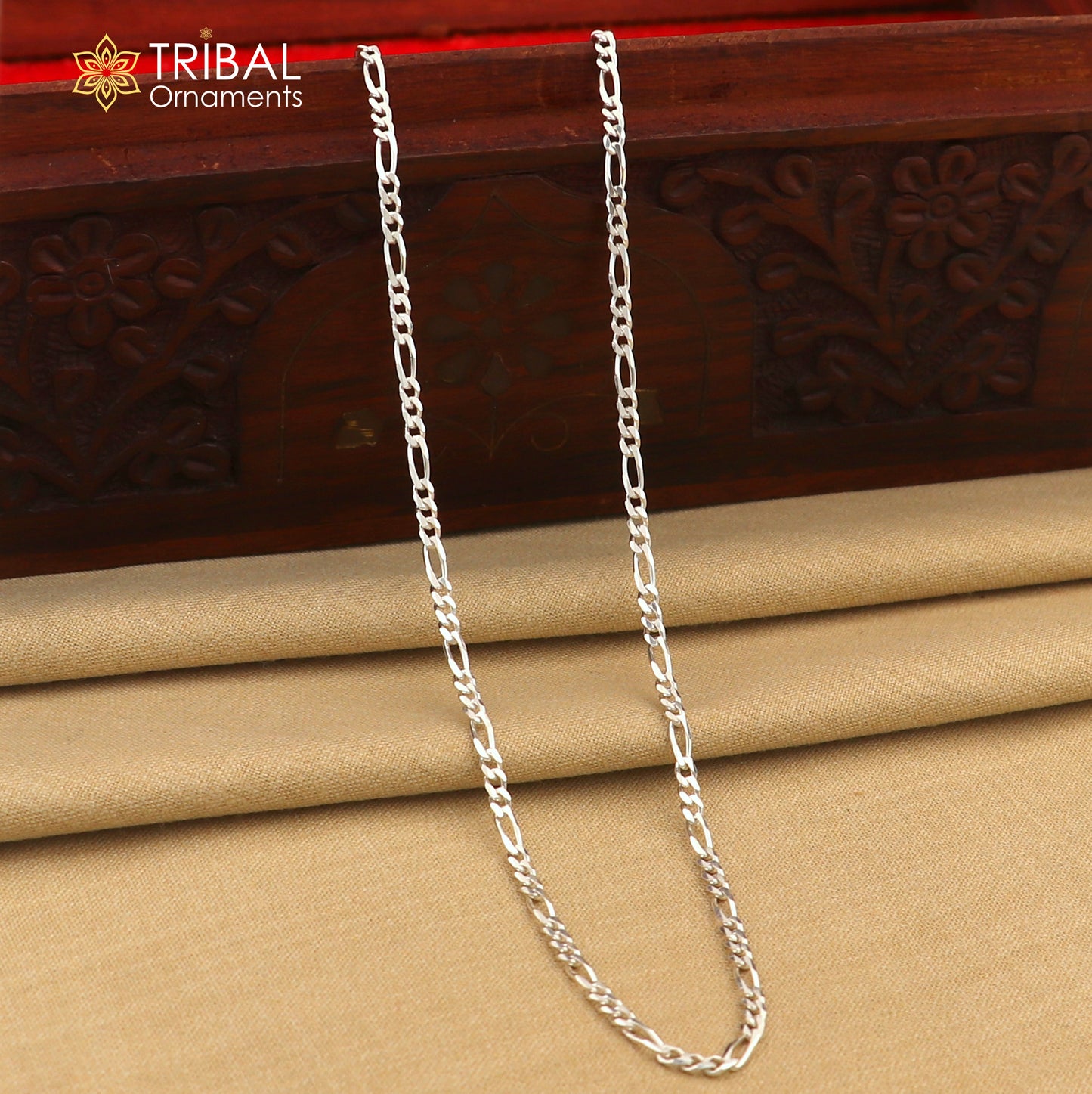 20" or 24" 925 sterling silver 2.5mm solid figaro chains for all outfit delicate unisex jewlery ch235