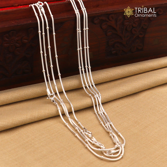1mm 18" long snake chain 925 sterling silver handmade snake chain pendant chain, necklace chain, fancy silver chain trendy style ch576