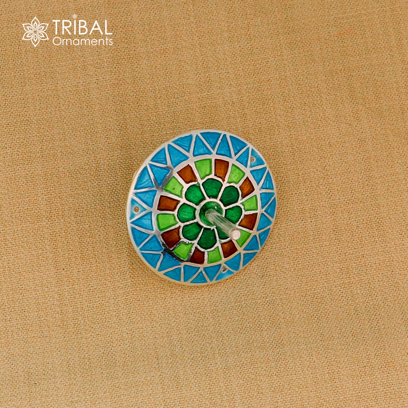 Unique Silver toy 925 sterling silver Firki or Lattu toy , best silver toy for your baby Krishna idols, best silver article su1385