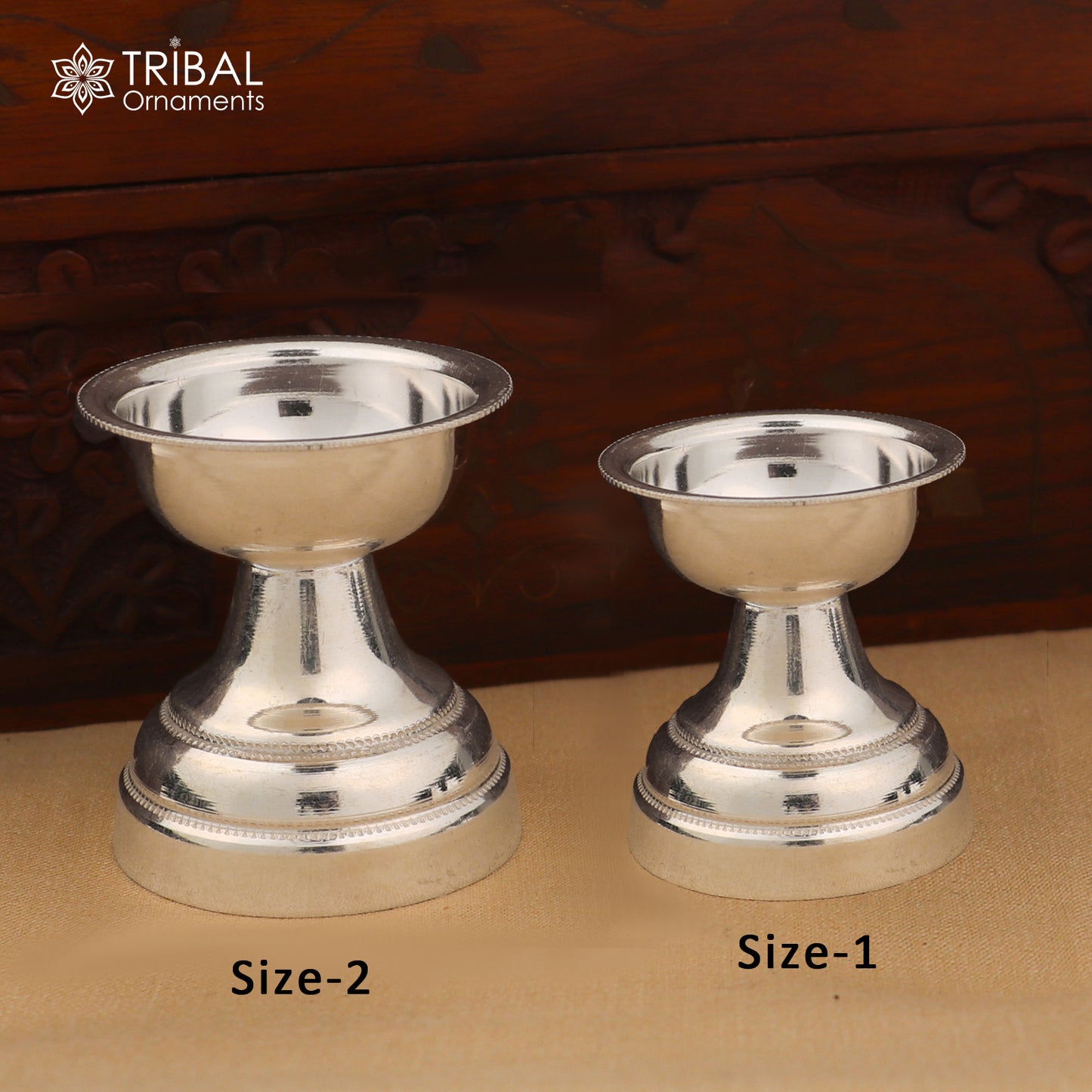 925 sterling silver oil lamp, silver Deepak, silver temple article, Diwali puja utensils art su1381