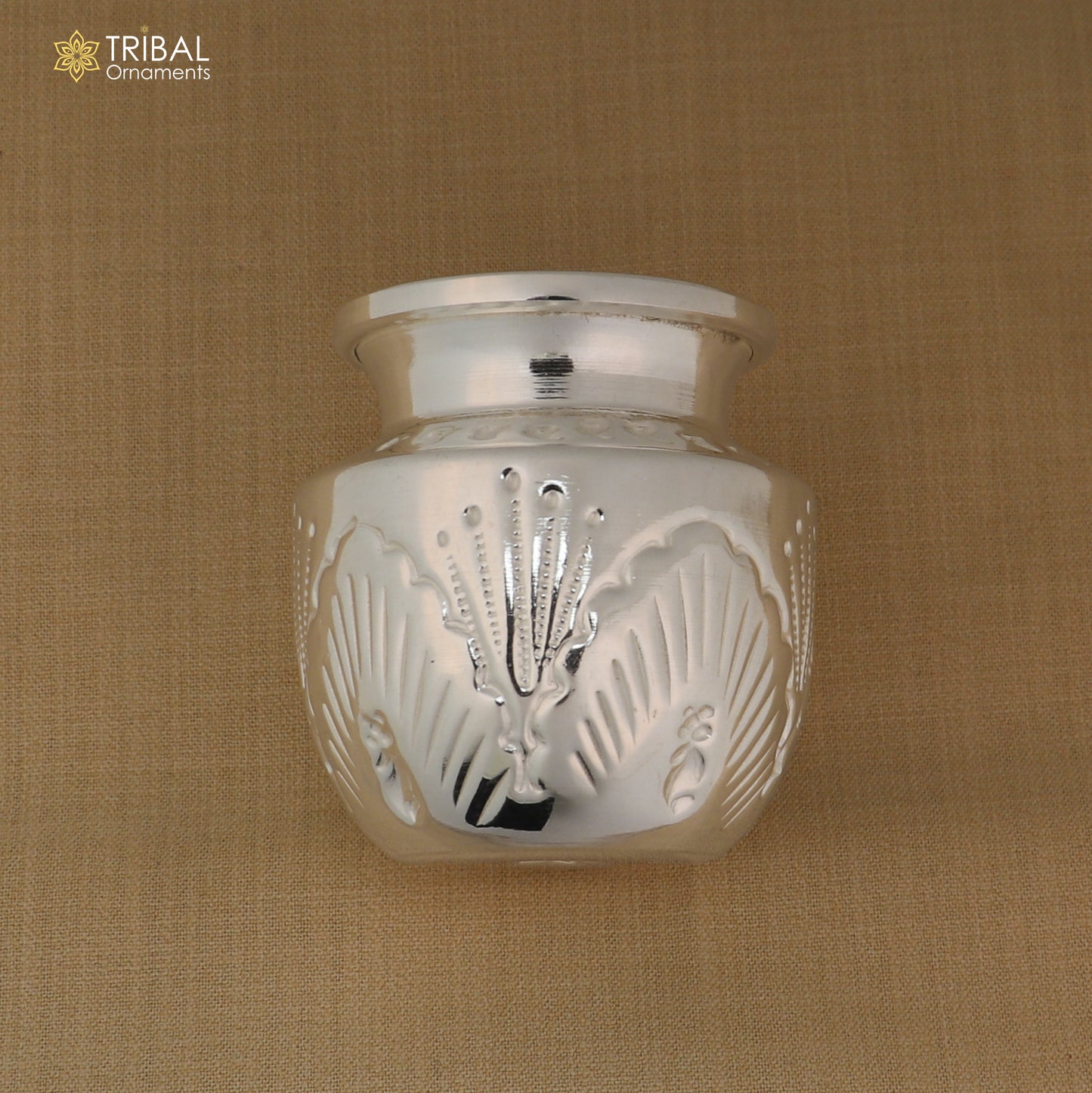 925sterling silver Kalash or pot,silver puja article, water or milk shiva kalash pot su1382