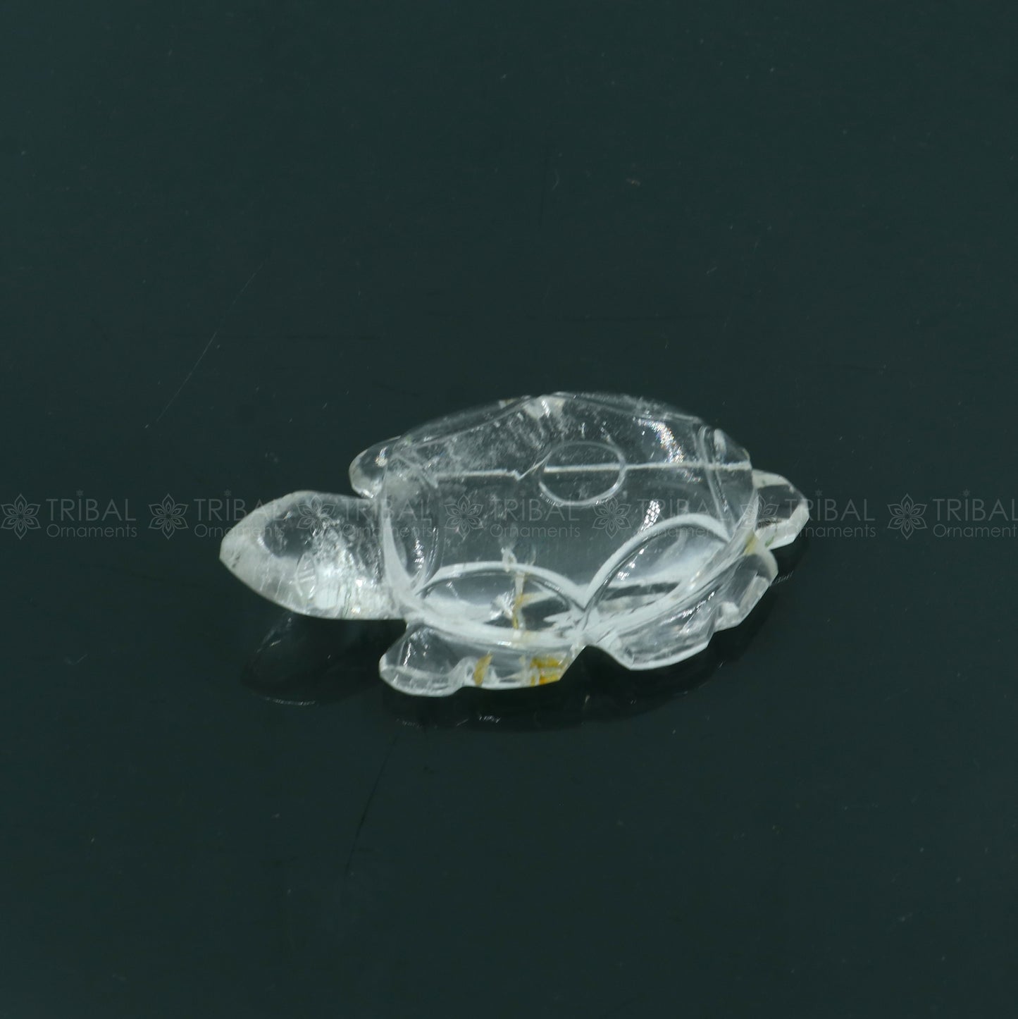 Natural sphatik crystal stone divine tortoise or turtle statue, amazing sphatik tortoise for wealth and prosperity art799