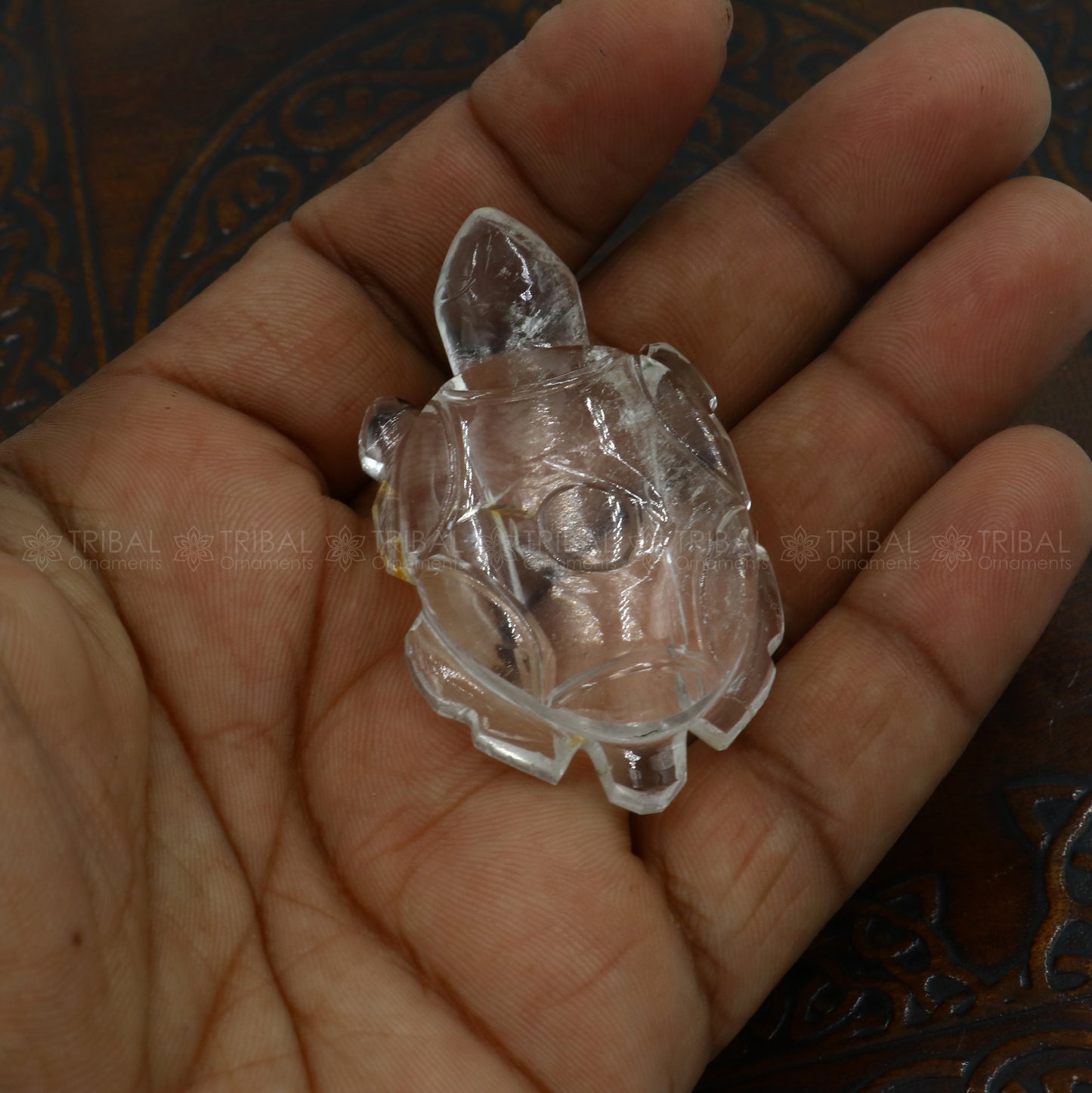 Natural sphatik crystal stone divine tortoise or turtle statue, amazing sphatik tortoise for wealth and prosperity art799