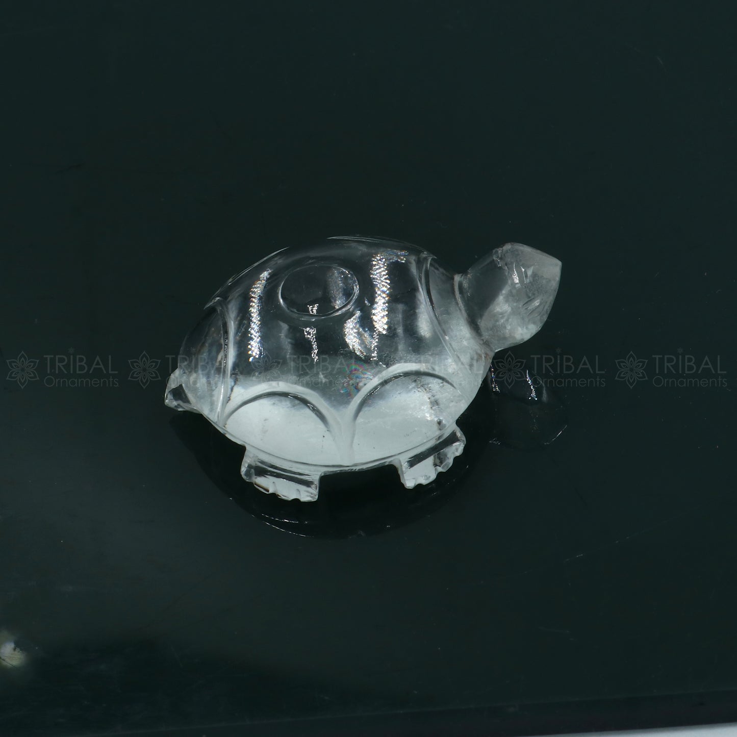 Natural sphatik crystal stone divine tortoise or turtle statue, amazing sphatik tortoise for wealth and prosperity art800