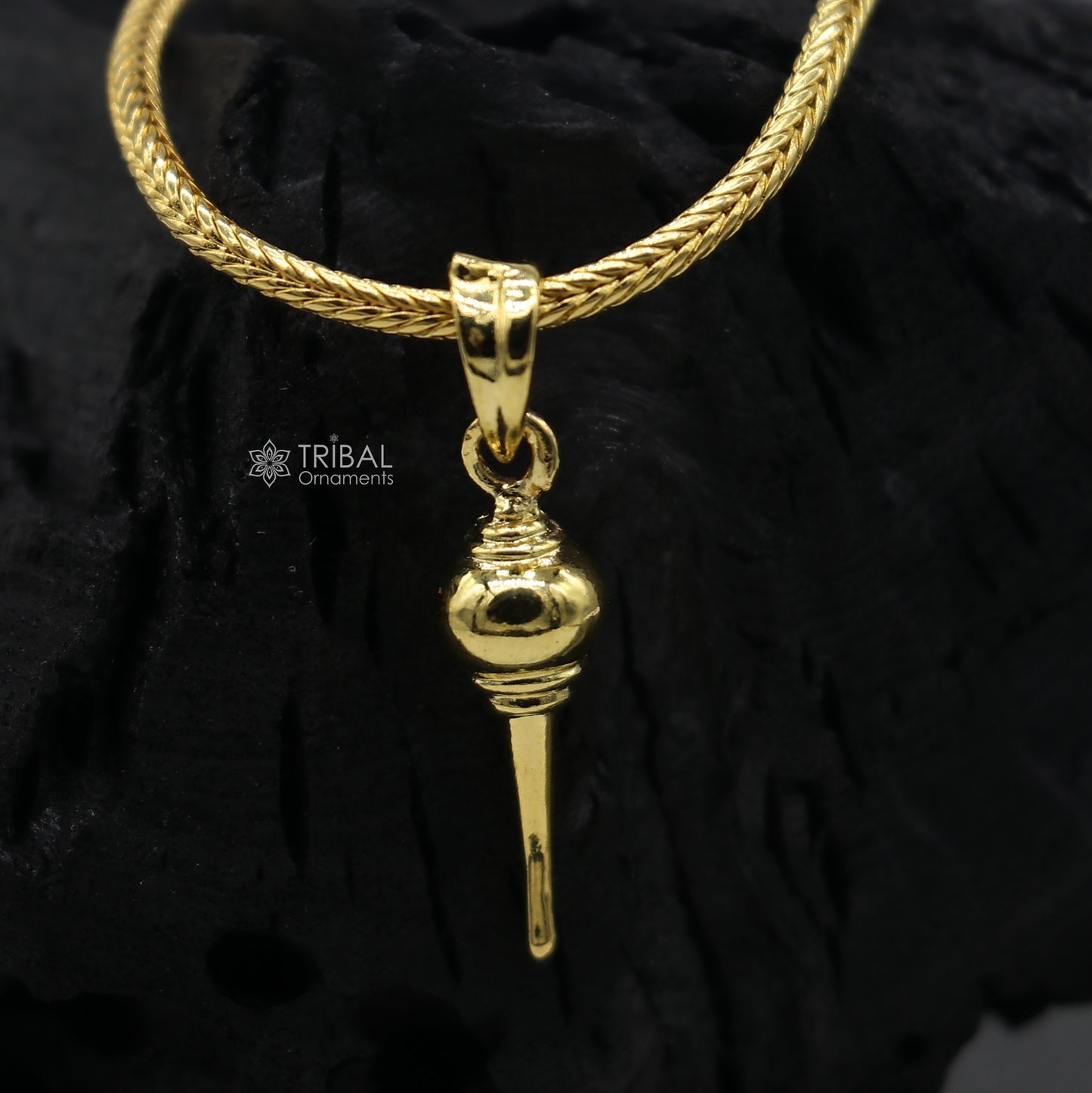 925 sterling silver or gold polished handmade Lord hanuman mace bgota/gada sakha design stylish pendant nsp886