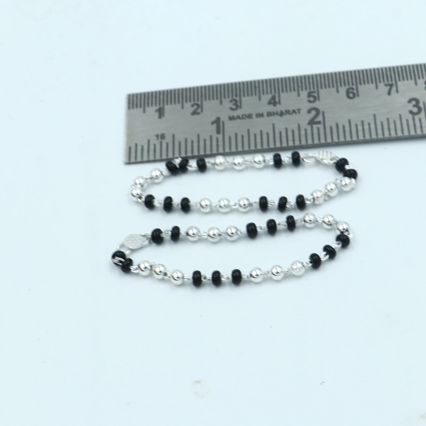 925 sterling silver customized black beads krishna necklace or baby Nazariya bracelet or anklets protect from evil eyes baby bracelet bbr504