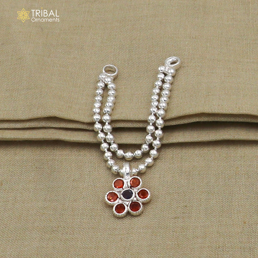 925 sterling silver 2 line beaded chain necklace for Lord Krishna Laddu Gopala jewelry set756