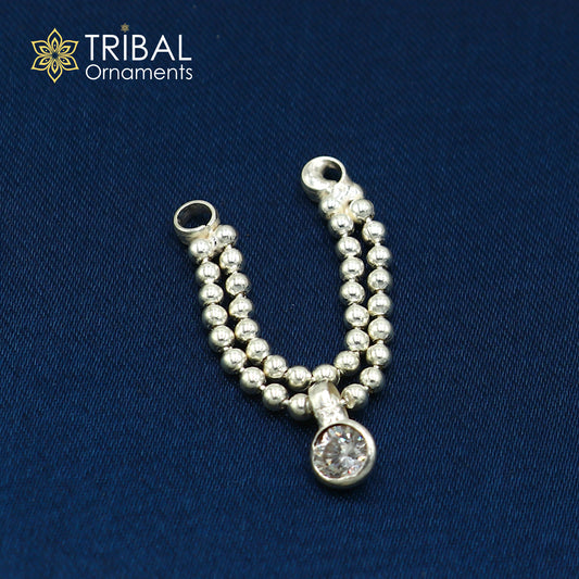 925 sterling silver 2 line beaded chain necklace for Lord Krishna Laddu Gopala jewelry set762