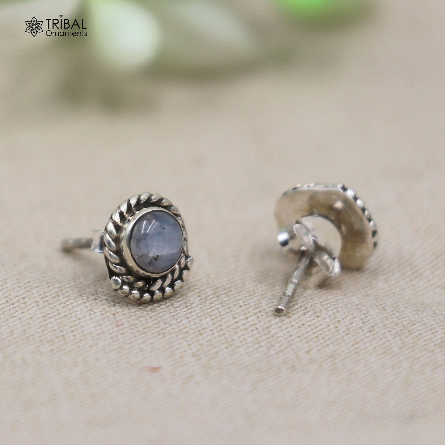 925 sterling silver gorgeous rainbow stone stud earring best unisex jewelry s1429