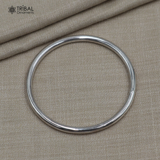 925 Sterling silver plain bangle kada for kids jewelry bbk218