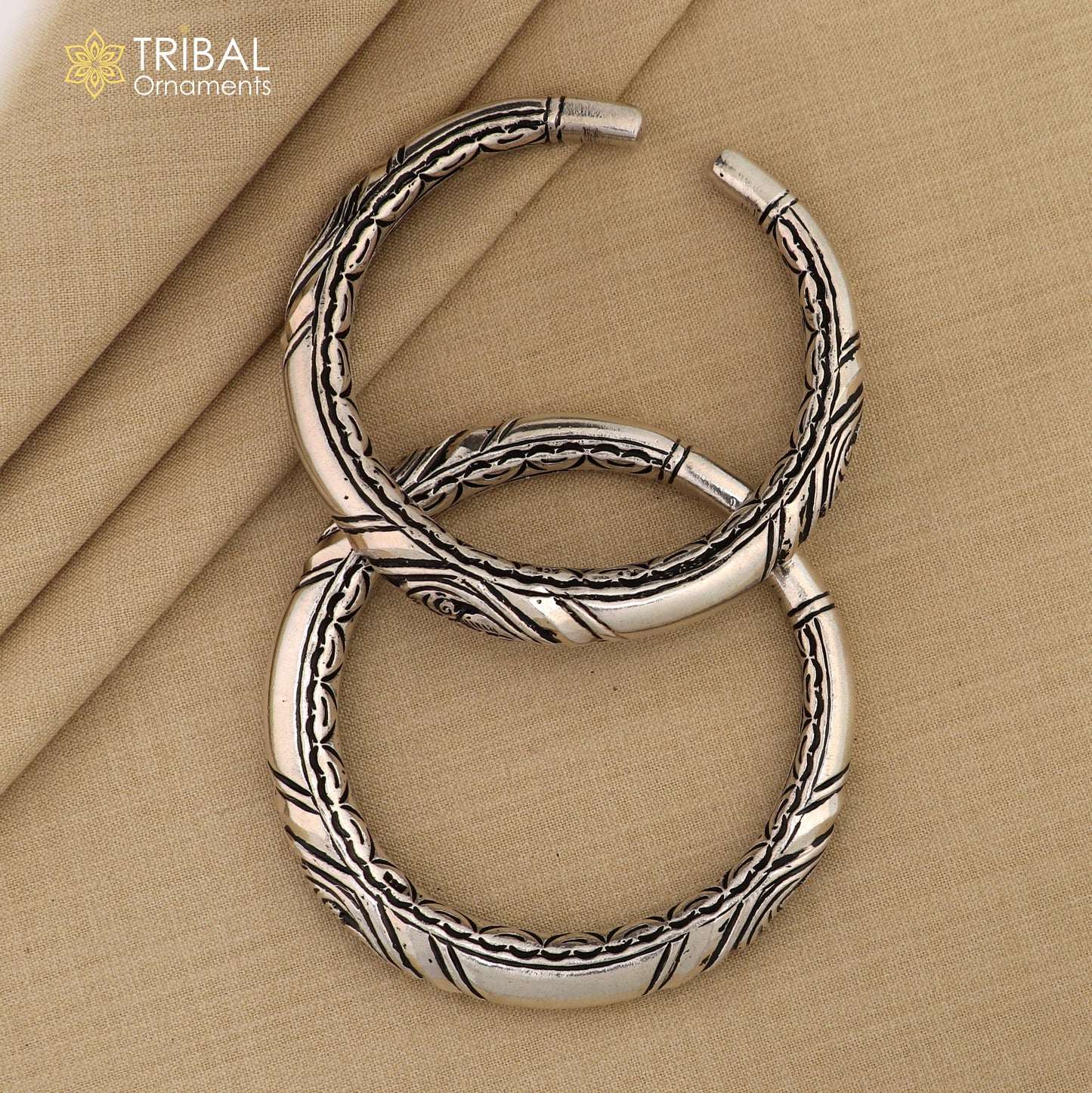 925 Sterling silver chitai work customized bangle bracelet kada unisex personalized jewelry nsk749