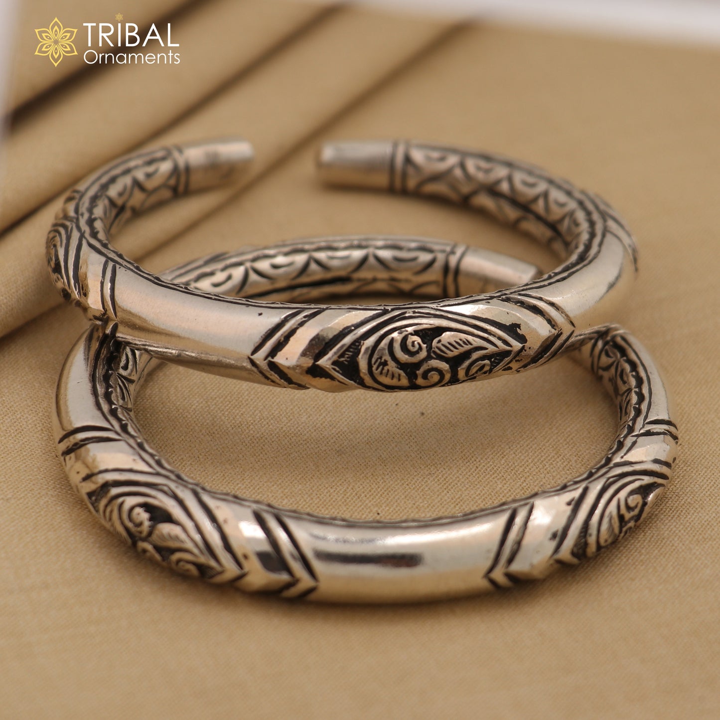 925 Sterling silver chitai work customized bangle bracelet kada unisex personalized jewelry nsk749