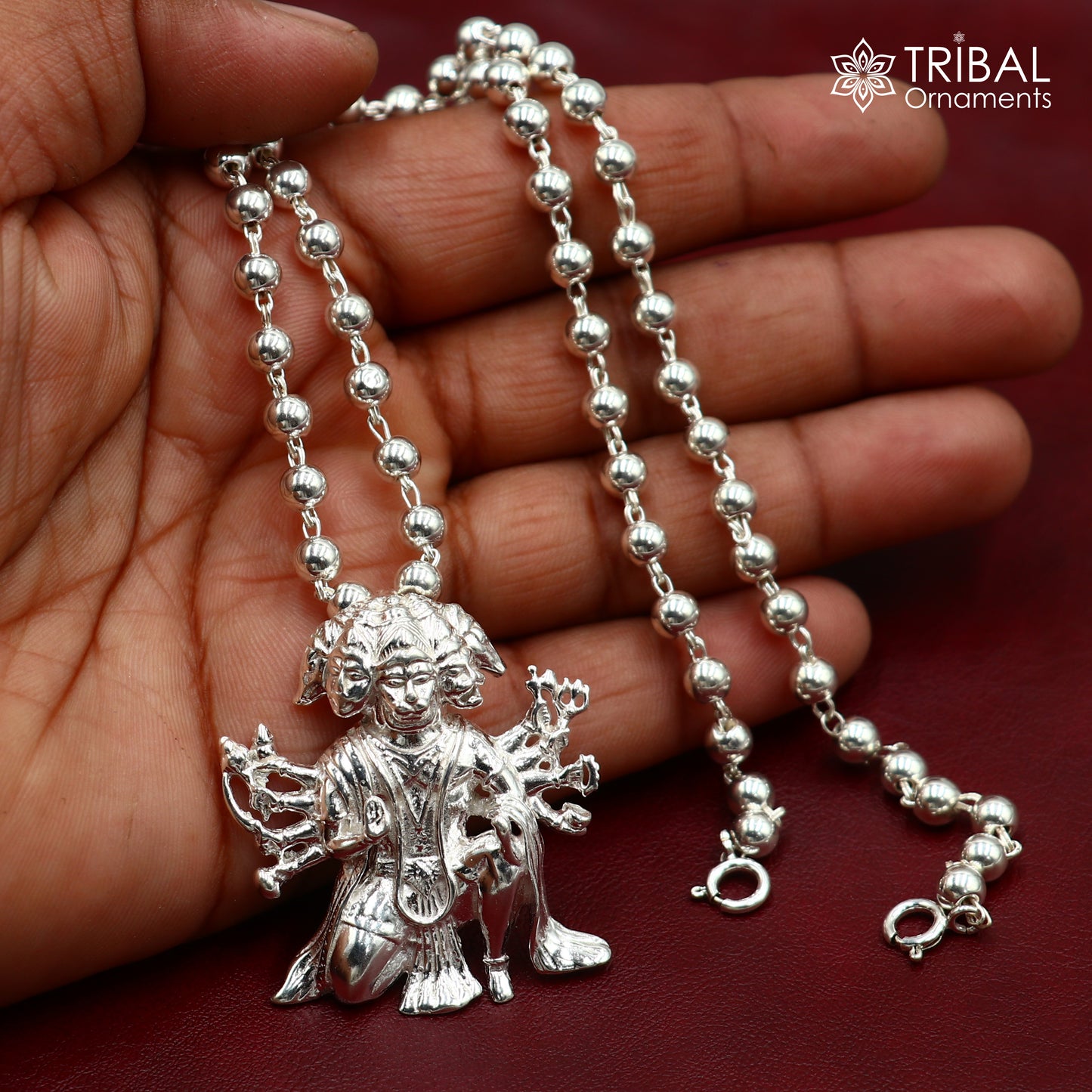 925 sterling silver  Panchmukhi Hanuman fabulous pendant unisex jewelry nsp1083